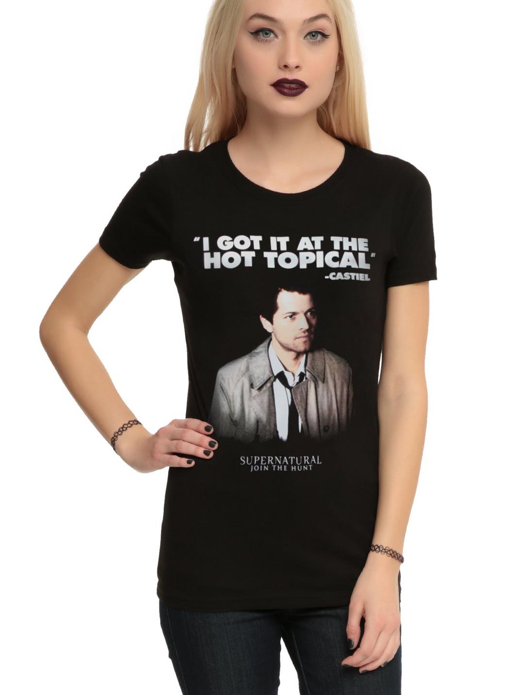 Supernatural Castiel Hot Topical Girls T-Shirt, , hi-res