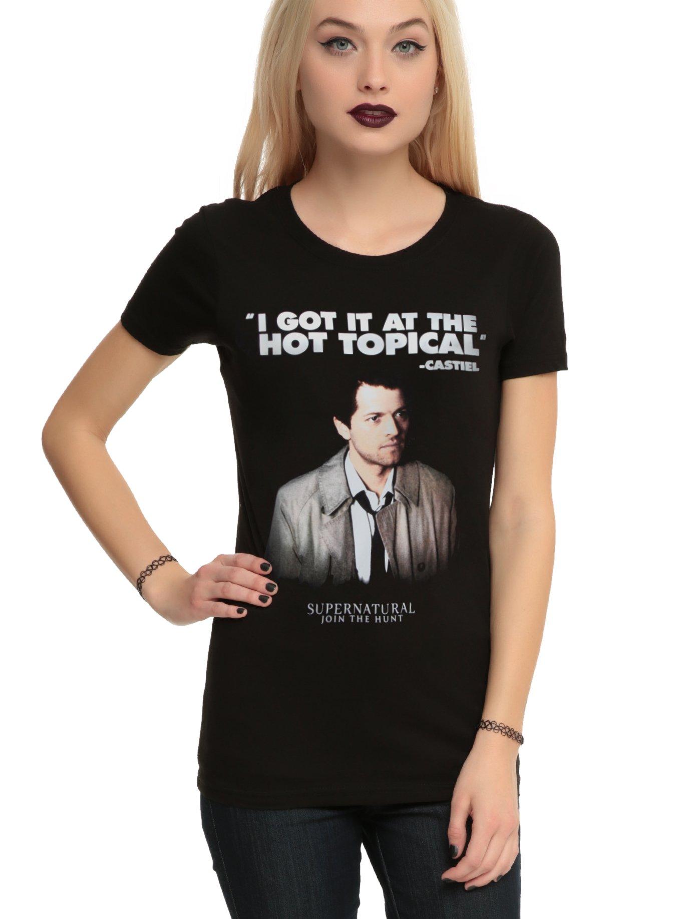 Supernatural Castiel Hot Topical Girls T-Shirt, , hi-res