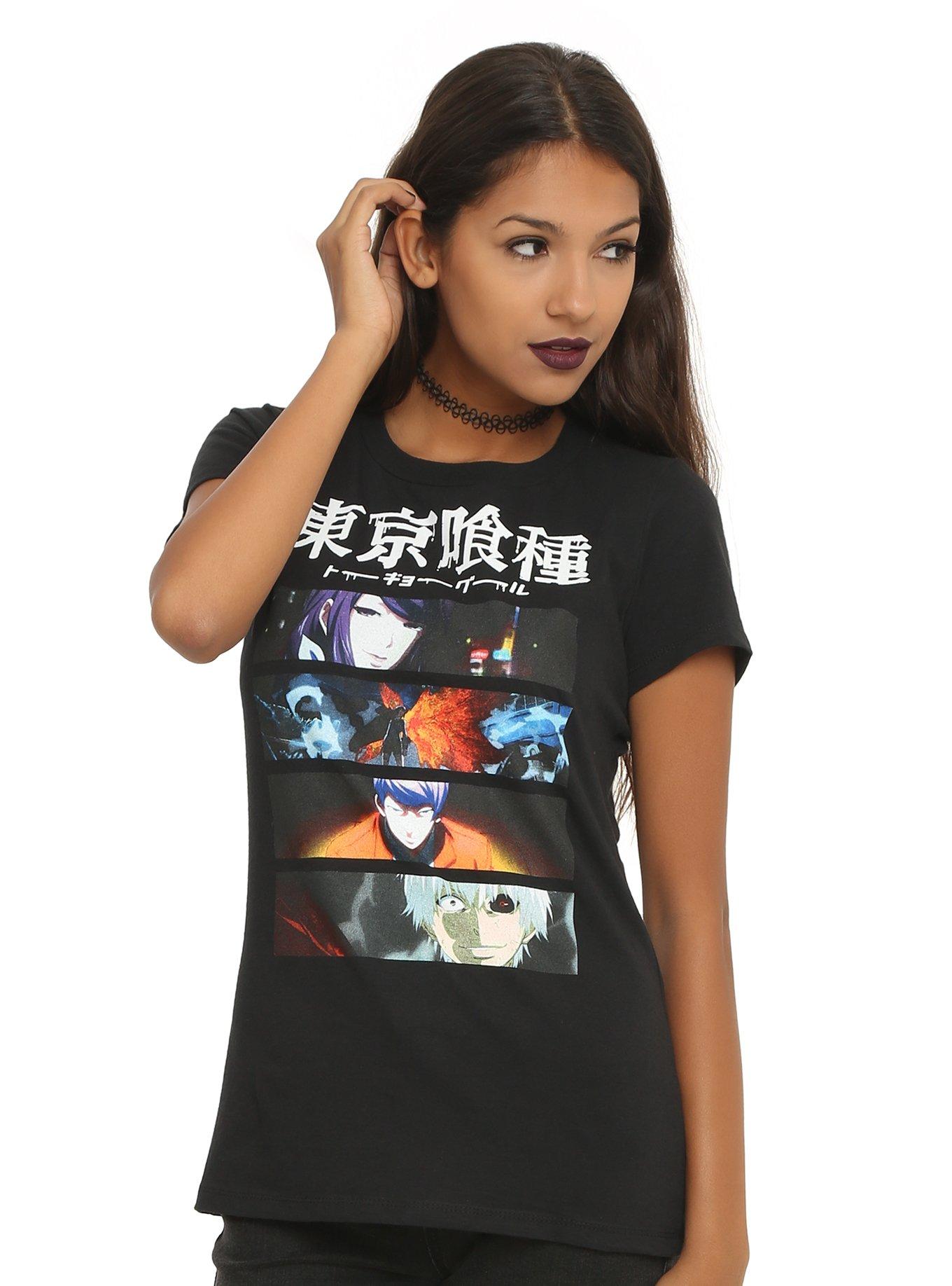 Tokyo Ghoul Face Panels Girls T-Shirt, , hi-res