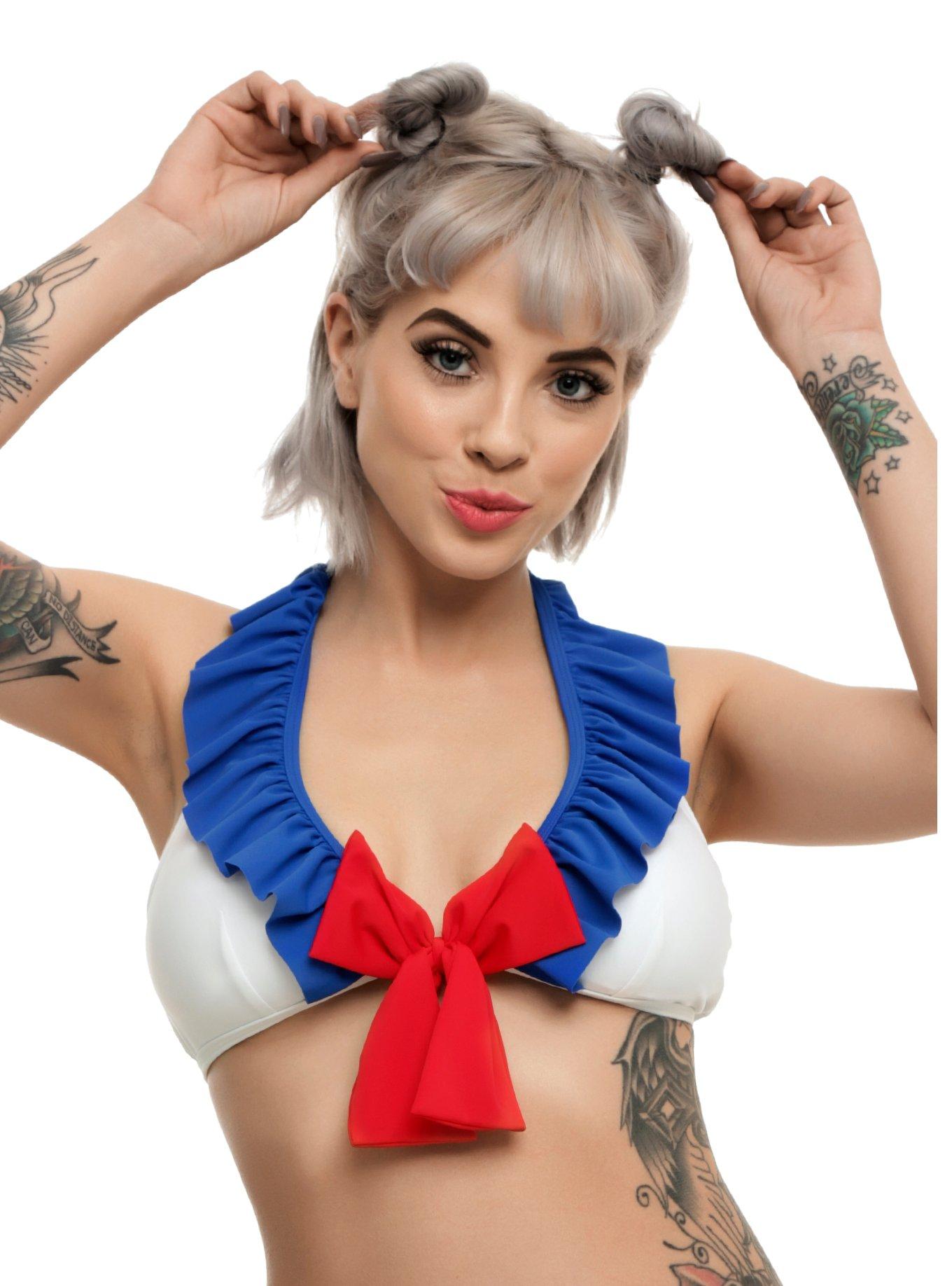 Sailor Swim Top