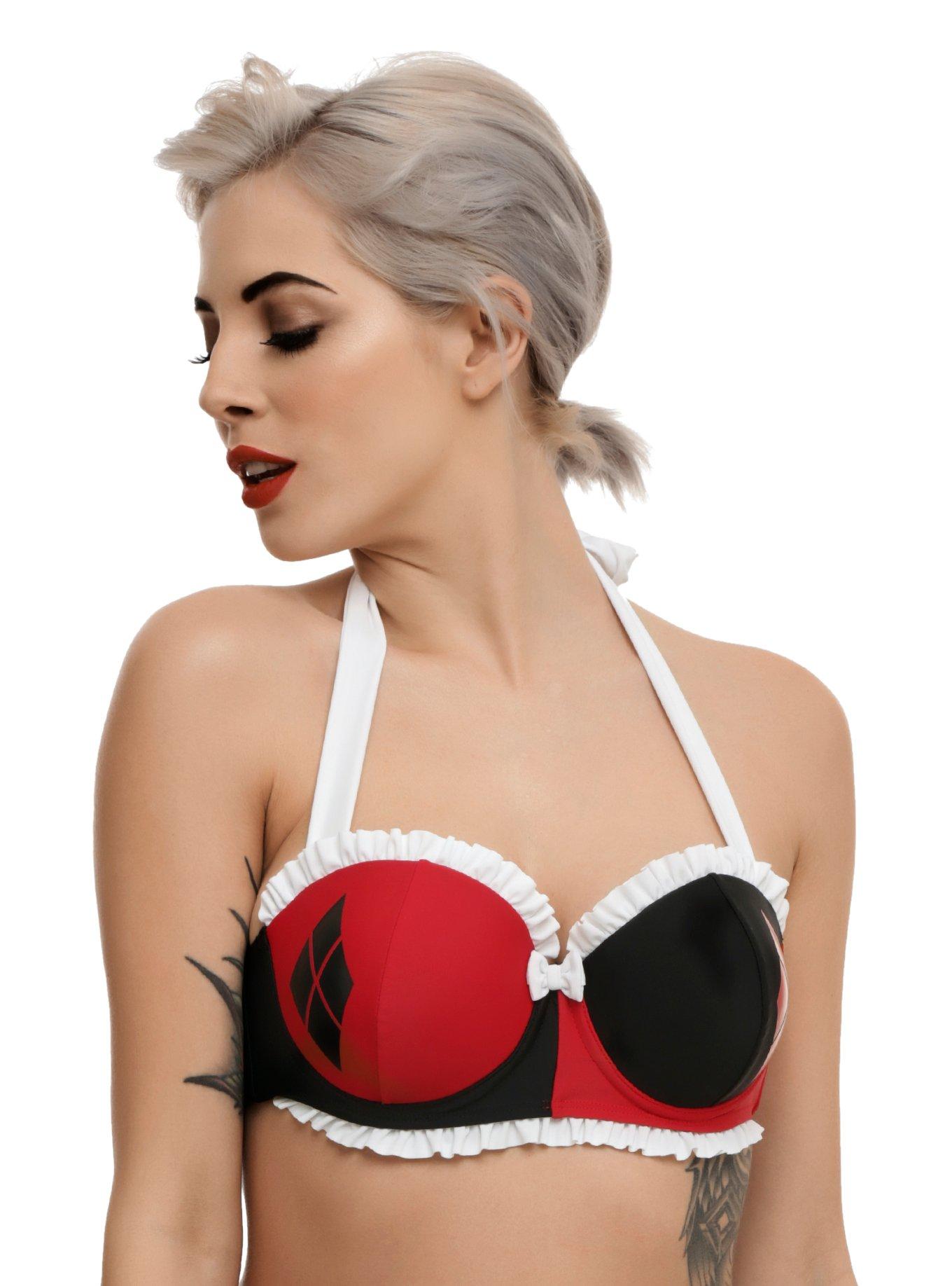 DC Comics Harley Quinn Swim Top, MULTI, hi-res