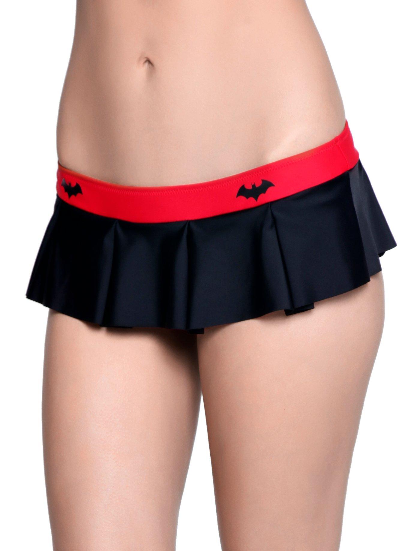 DC Comics Batwoman Swim Bottoms, BLACK, hi-res