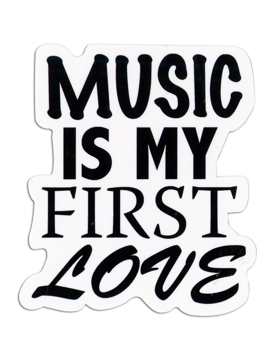 Music Is My First Love Sticker, , hi-res