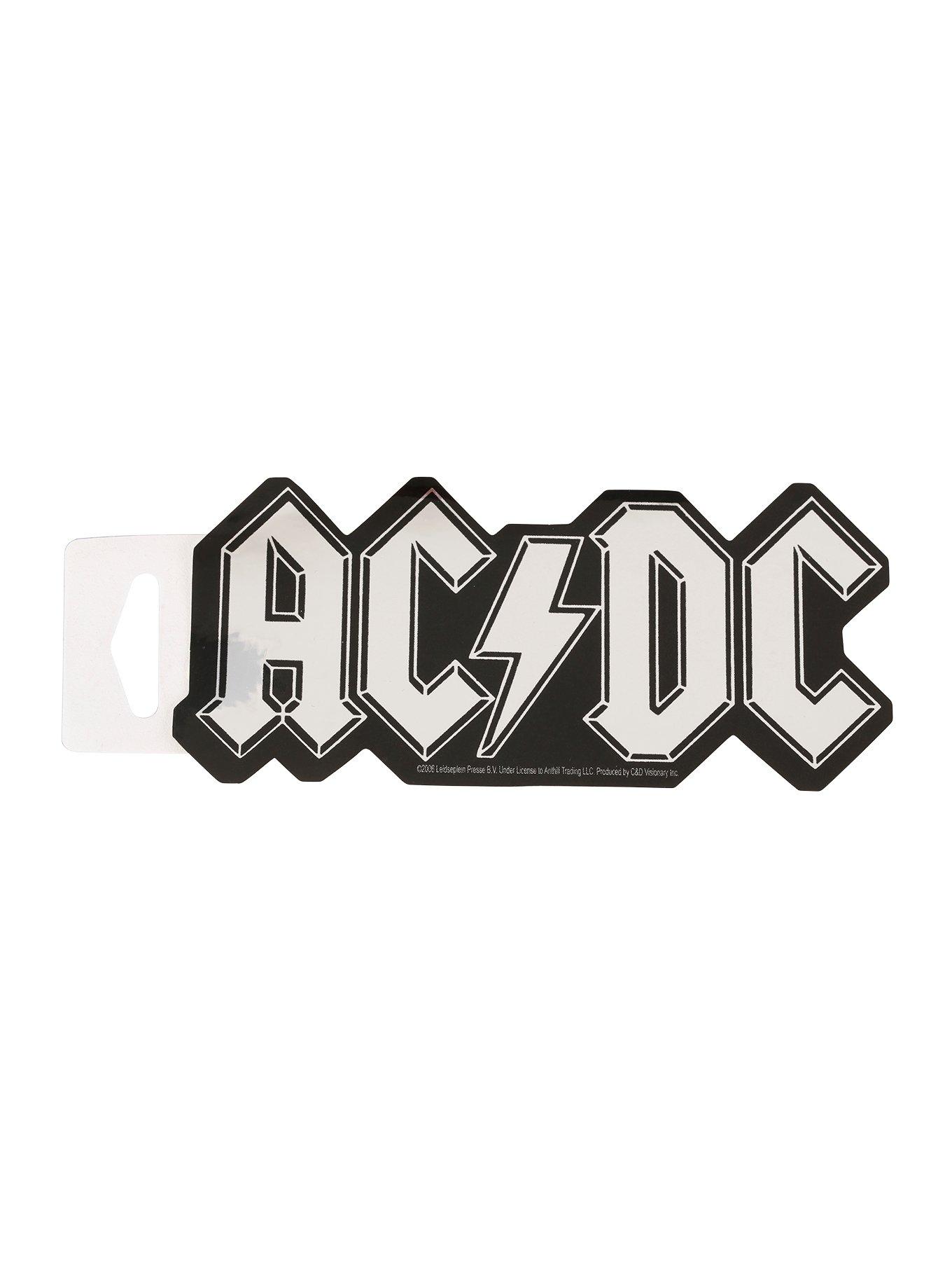 ac dc logo sticker hot topic