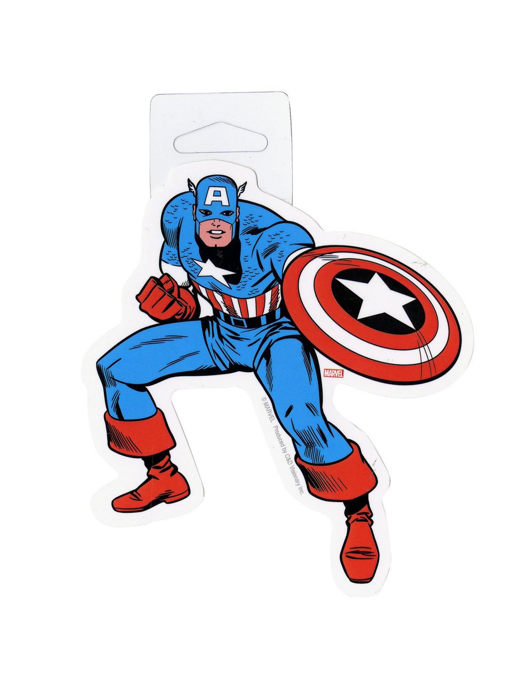 Marvel Captain America Classic Character Sticker, , hi-res