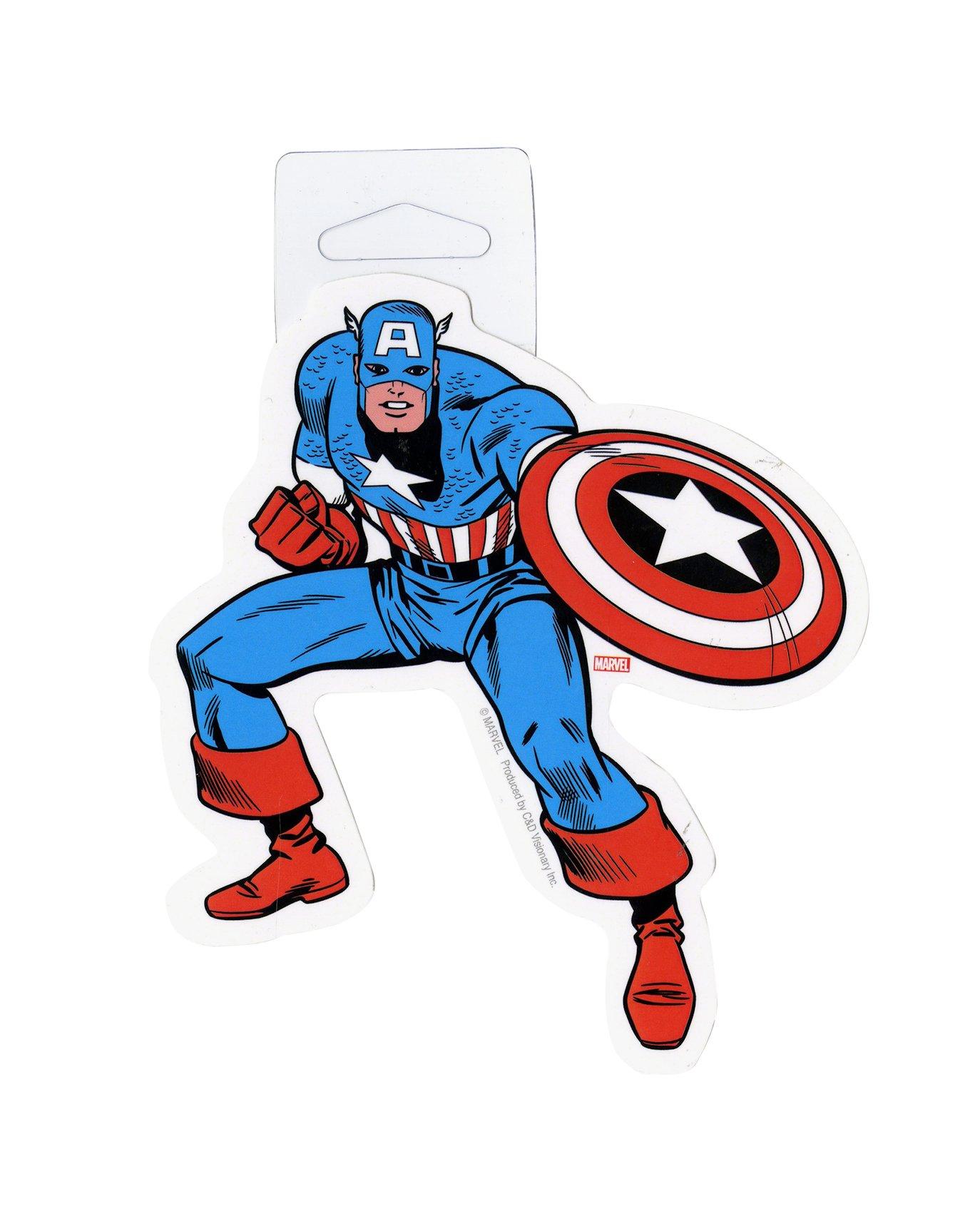 Marvel Captain America Classic Character Sticker, , hi-res