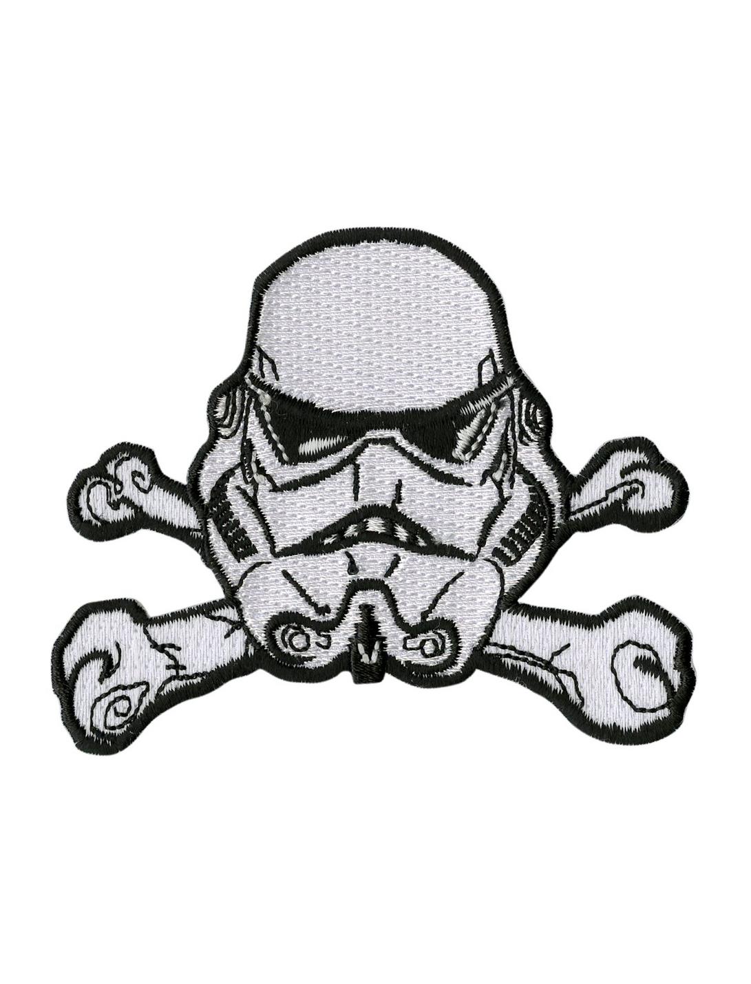 Loungefly Star Wars Stormtrooper Crossbones Iron-On Patch, , hi-res