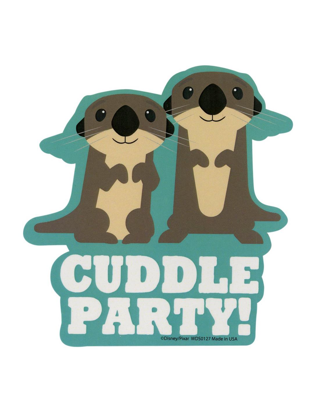 Disney Finding Dory Cuddle Party Sea Otters Sticker, , hi-res