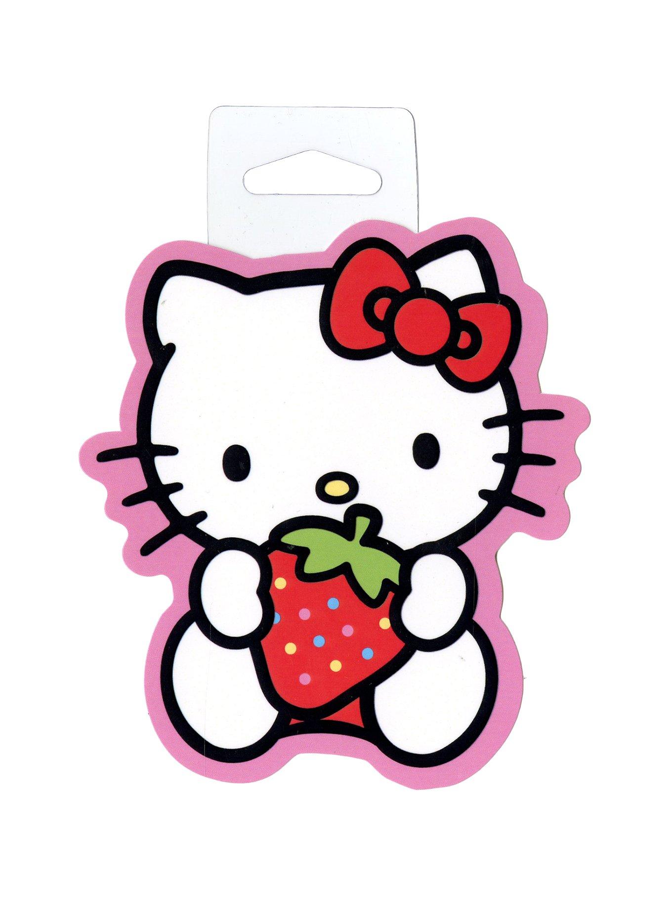 Hello Kitty Strawberry Sticker, , hi-res