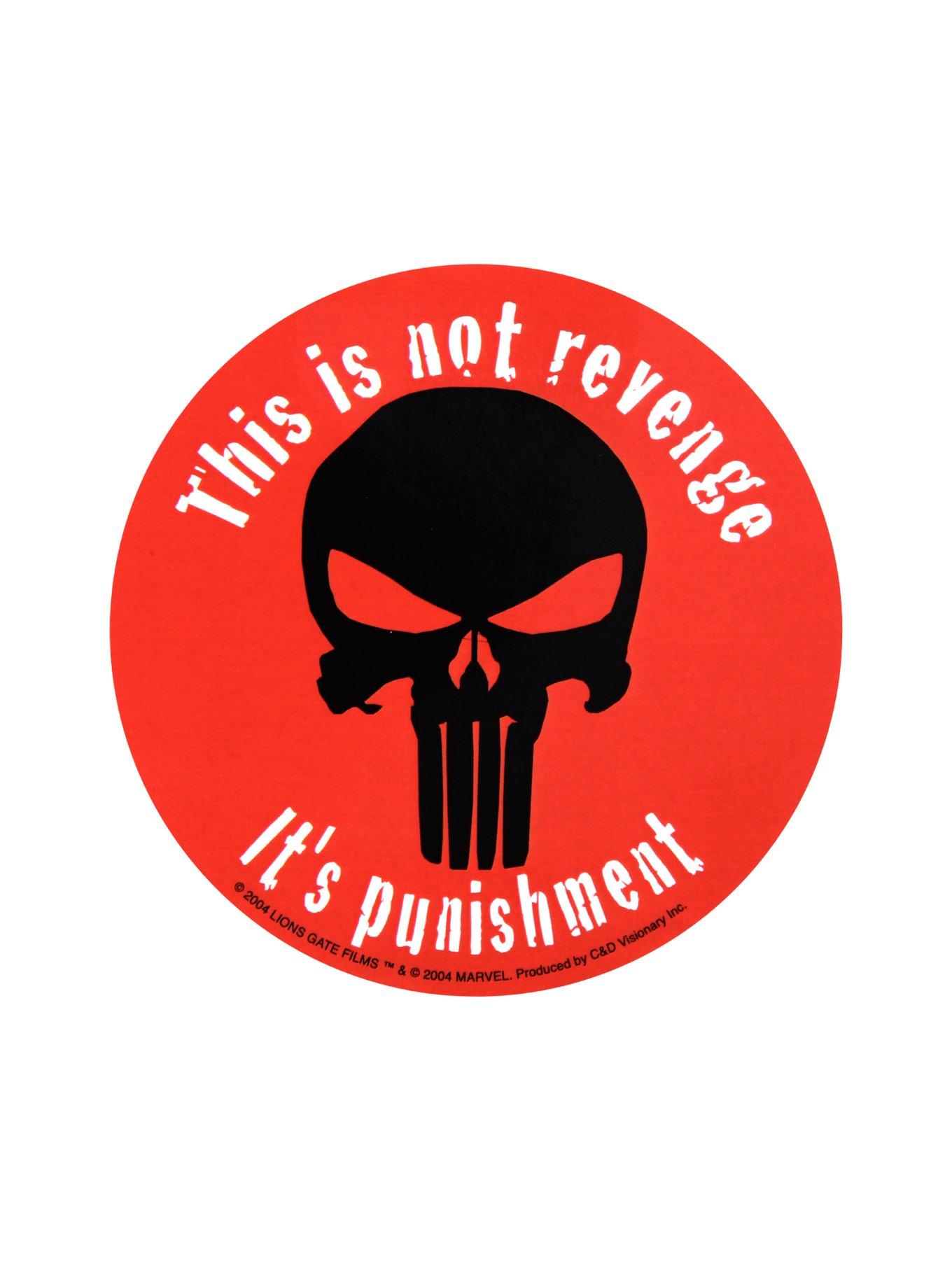 Marvel The Punisher This Is Not Revenge Sticker, , hi-res