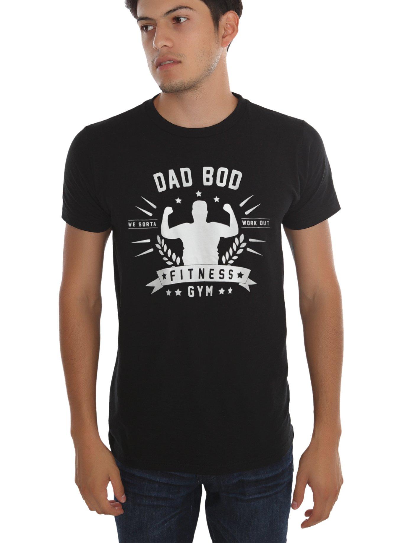 Dad Bod Fitness Gym T-Shirt, BLACK, hi-res