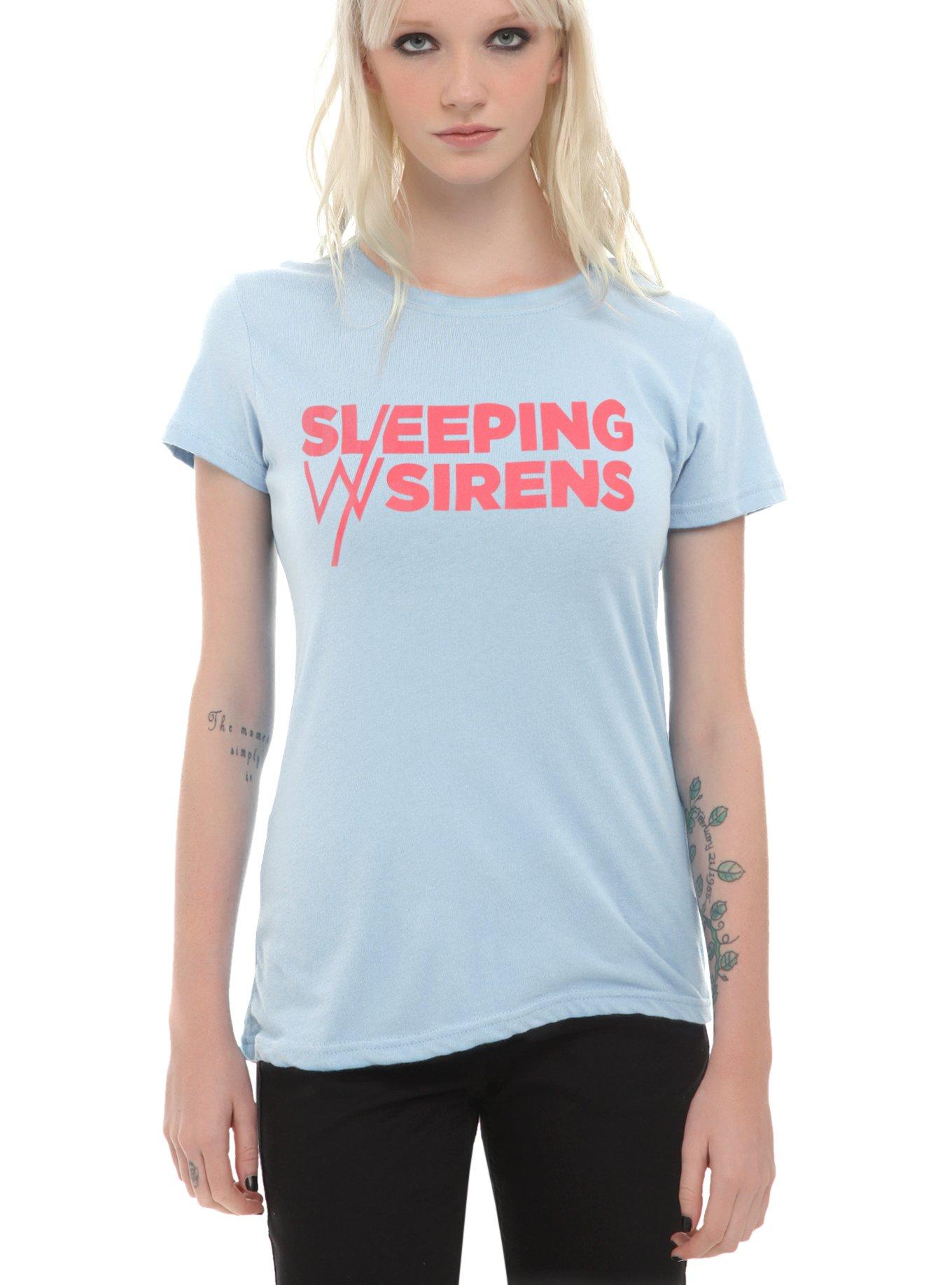Sleeping With Sirens Logo Girls T-Shirt, , hi-res