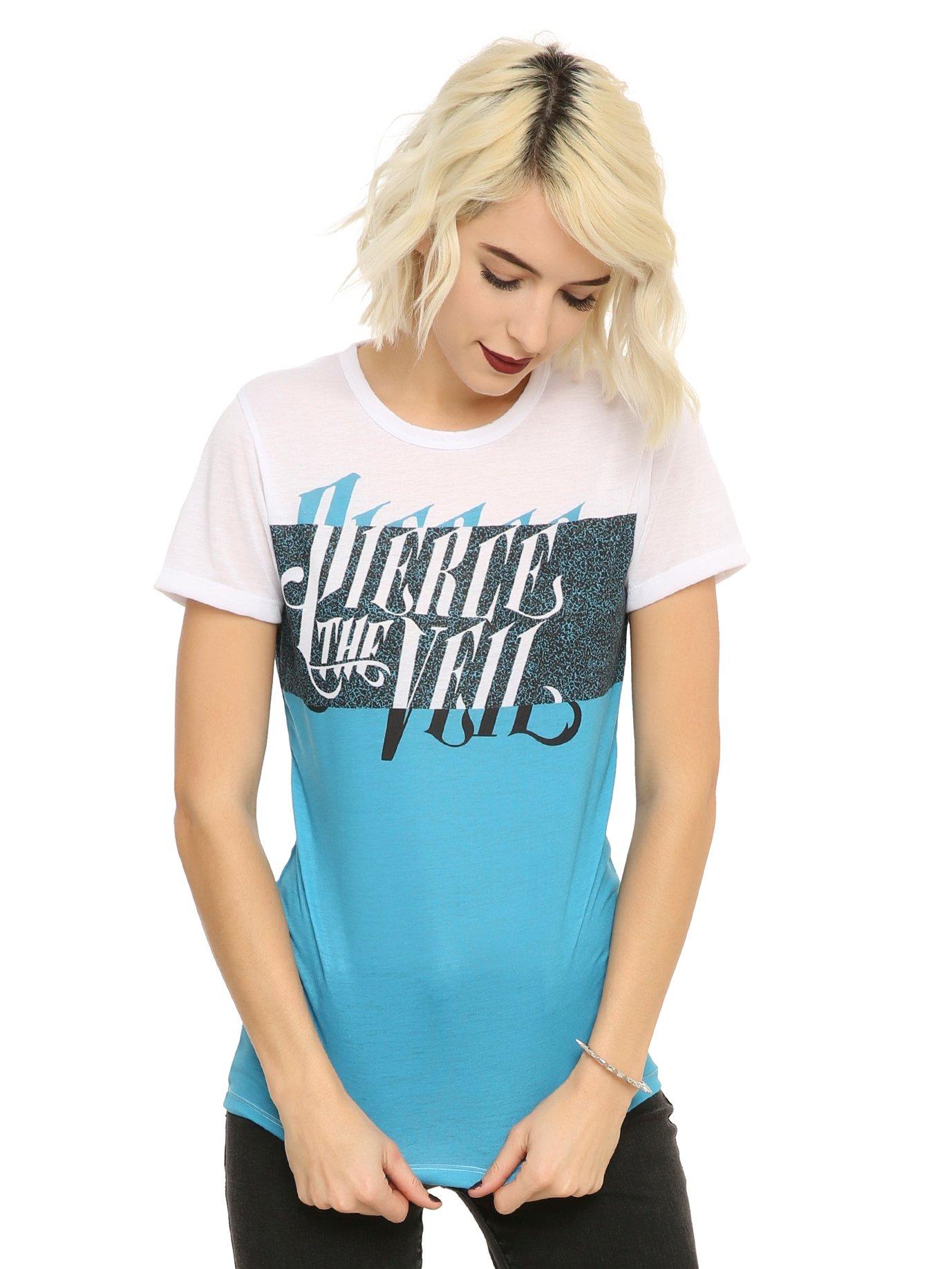 Pierce The Veil Panel Logo Sublimation Girls T-Shirt, , hi-res