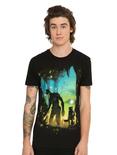 Marvel Guardians Of The Galaxy Rocket & Groot Forest T-Shirt, BLACK, hi-res