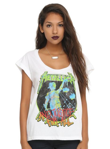 Metallica ...And Justice For All Girls Boyfriend T-Shirt | Hot Topic
