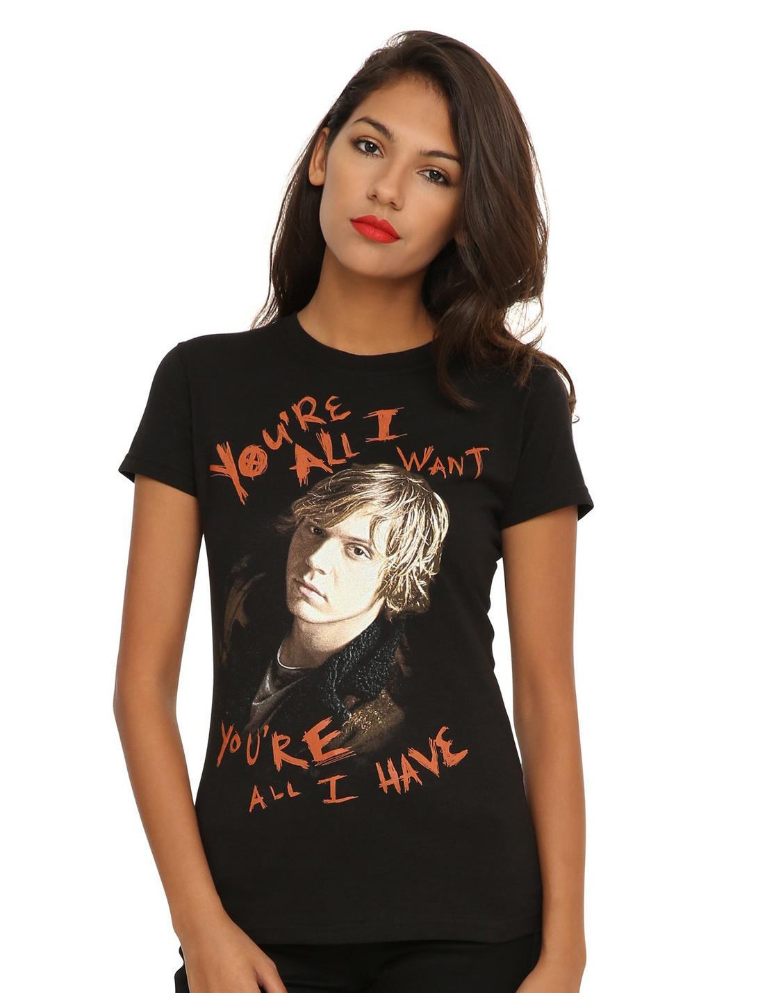 American Horror Story Tate You're All I Want Girls T-Shirt, BLACK, hi-res