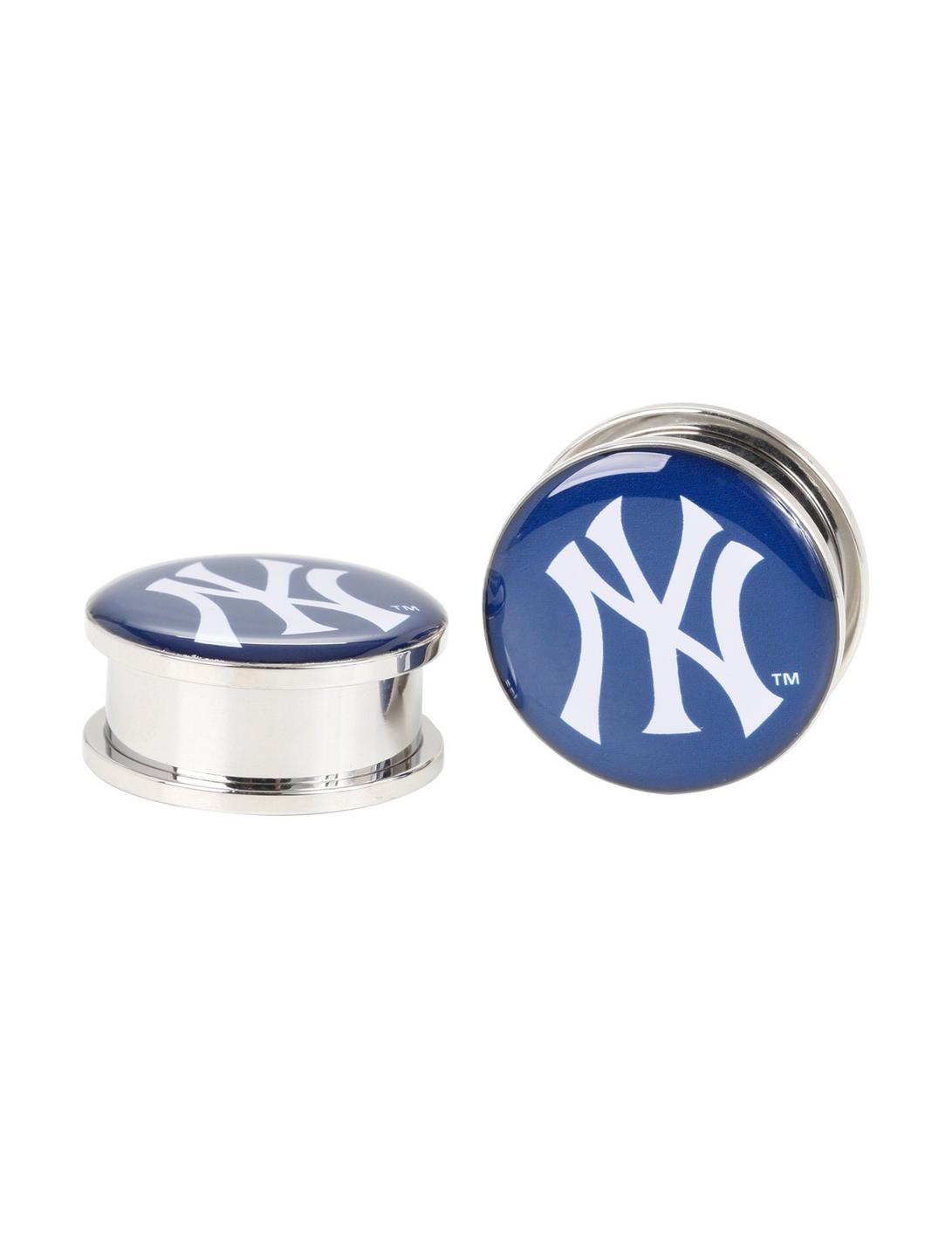 MLB New York Yankees Steel Spool Plug 2 Pack, , hi-res