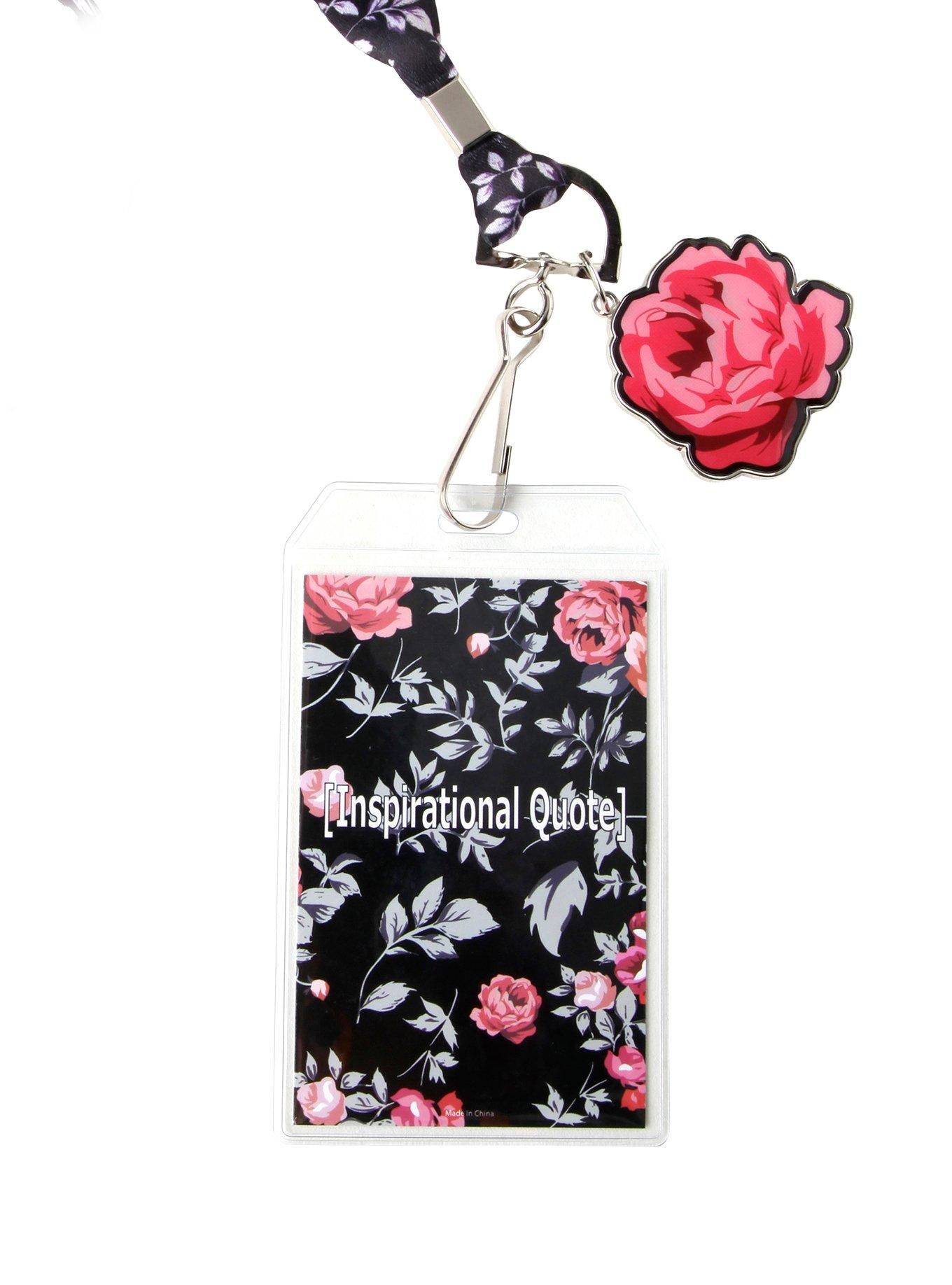 Floral Inspirational Lanyard, , hi-res