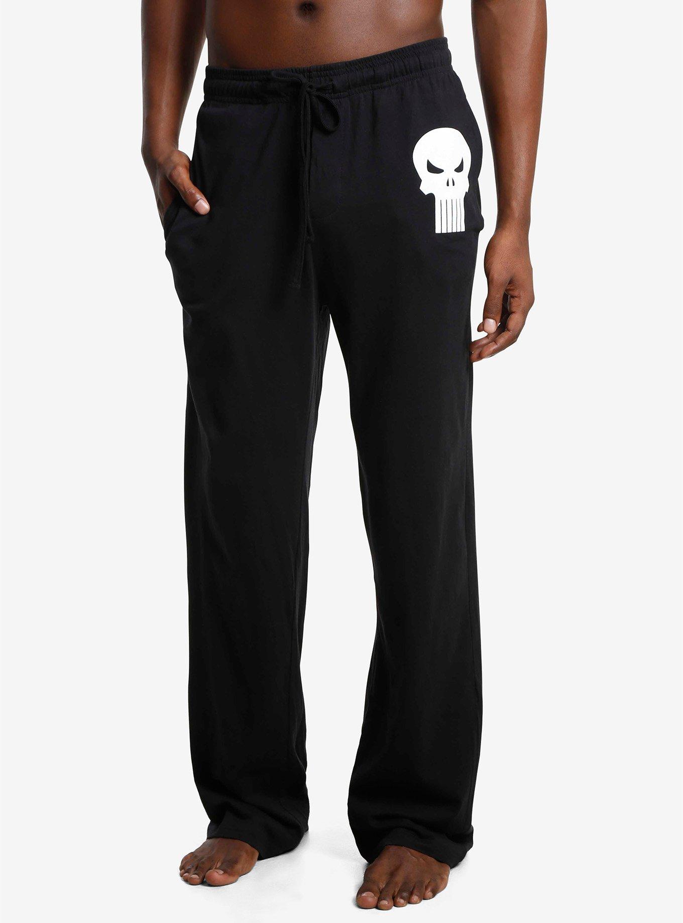 Marvel Punisher Logo Sleep Pants, BLACK, hi-res