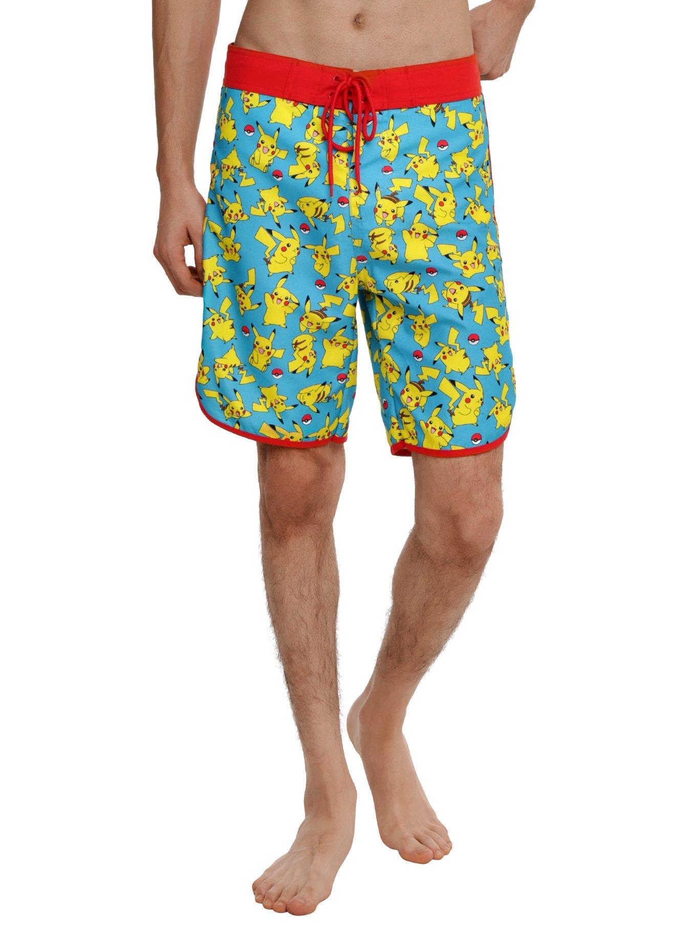 Pokemon Pikachu Swim Trunks, MULTI, hi-res