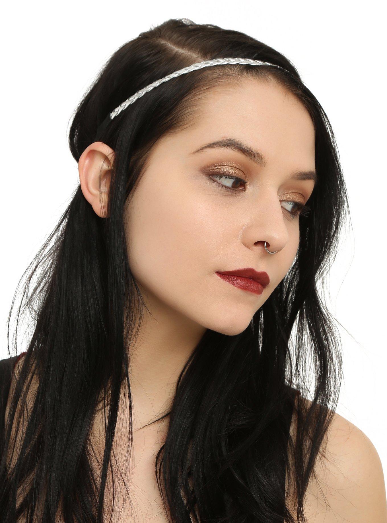 Black & Silver Stretch Headband 3 Pack, , hi-res