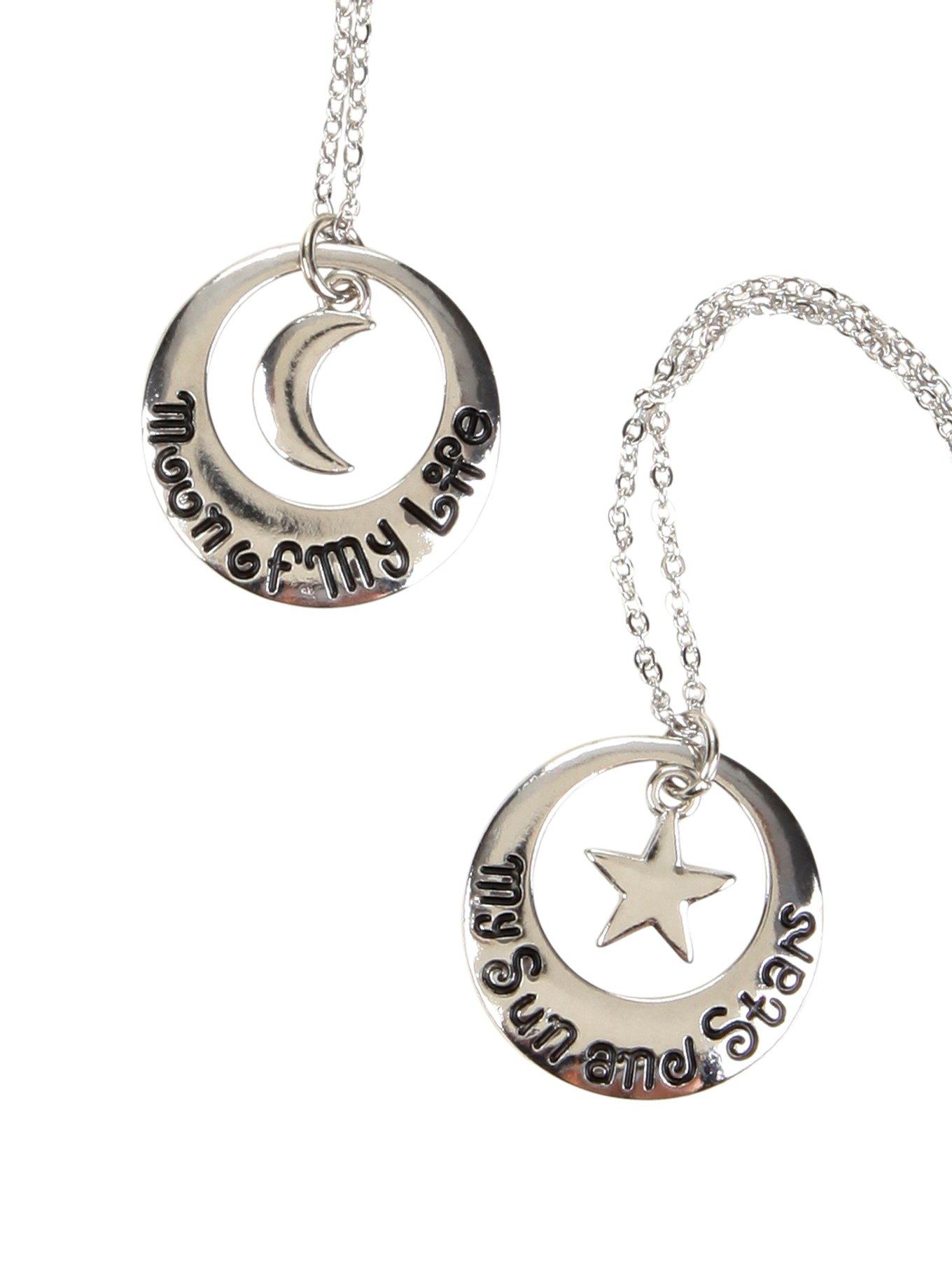 Moon Of My Life Best Friend Necklace Set, , hi-res