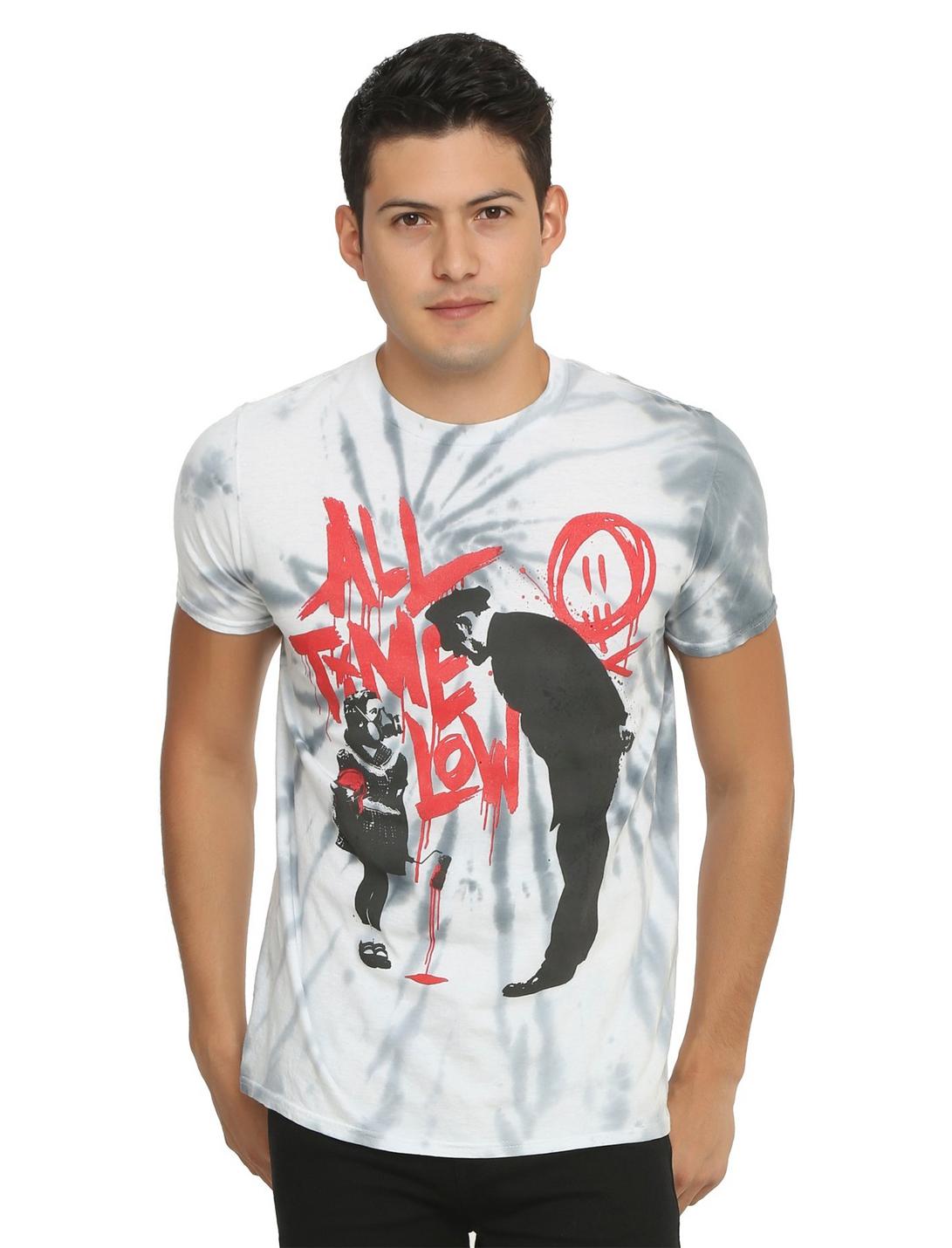All Time Low Graffiti Tie Dye T-Shirt, TIE DYE, hi-res