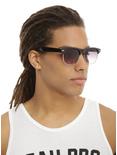 Black Half-Rim Sunglasses, , hi-res