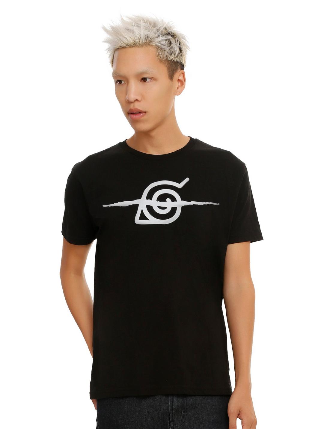 Naruto Shippuden Anti Leaf Village Symbol T-Shirt, BLACK, hi-res