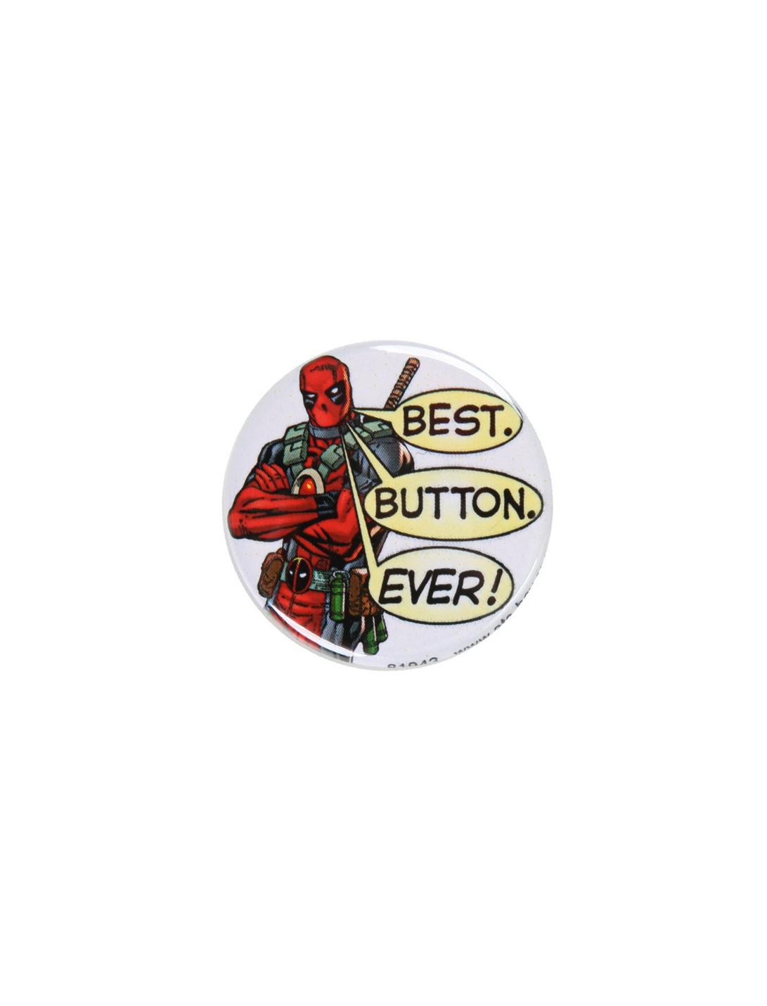 Marvel Deadpool Best Button Ever Pin, , hi-res