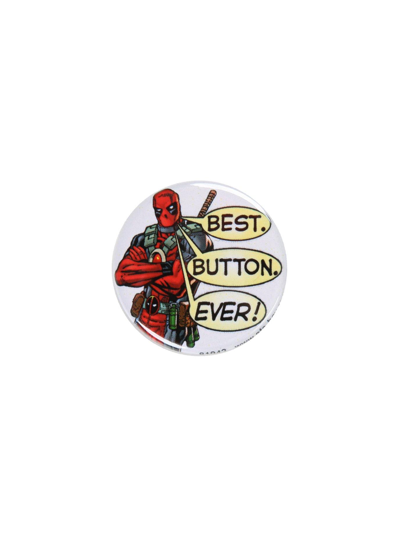 Marvel Deadpool Best Button Ever Pin | Hot Topic