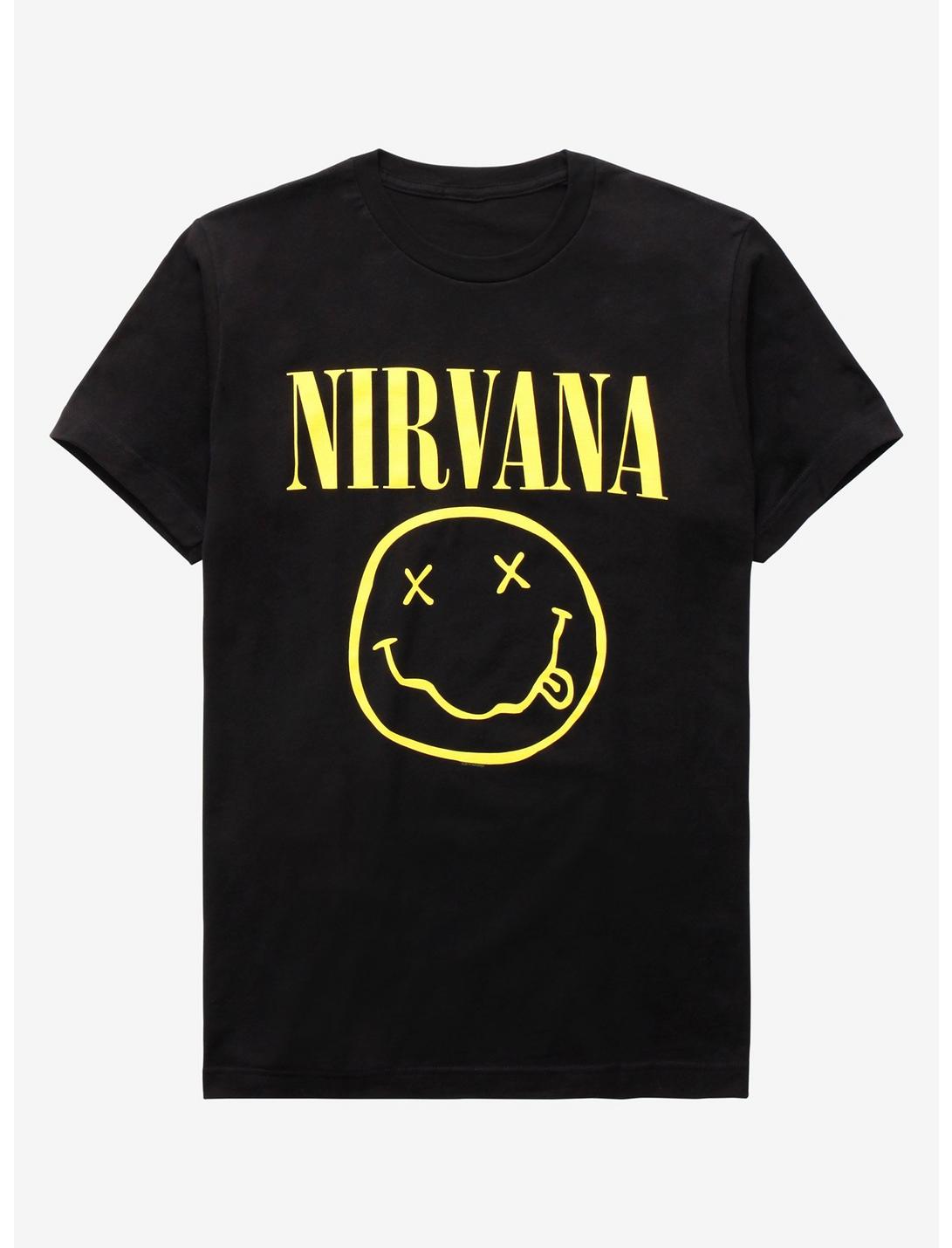 Nirvana Smile T-Shirt, BLACK, hi-res