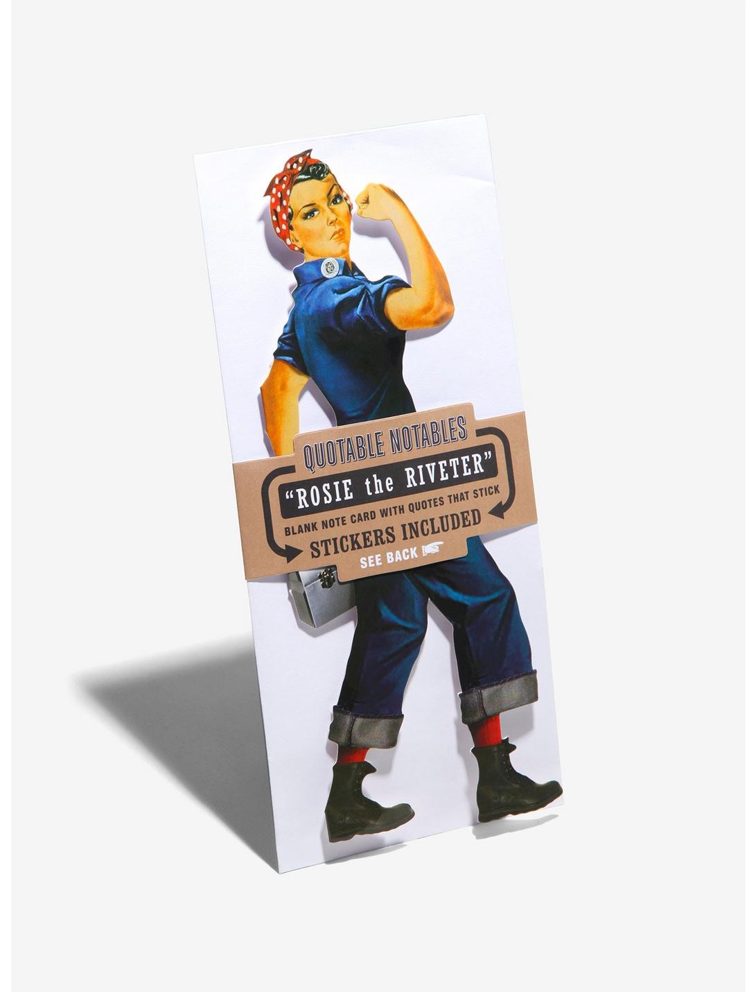 Rosie The Riveter Customizable Greeting Card With Stickers, , hi-res