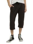 XXX RUDE Black Marled Knit Jogger Shorts, , hi-res