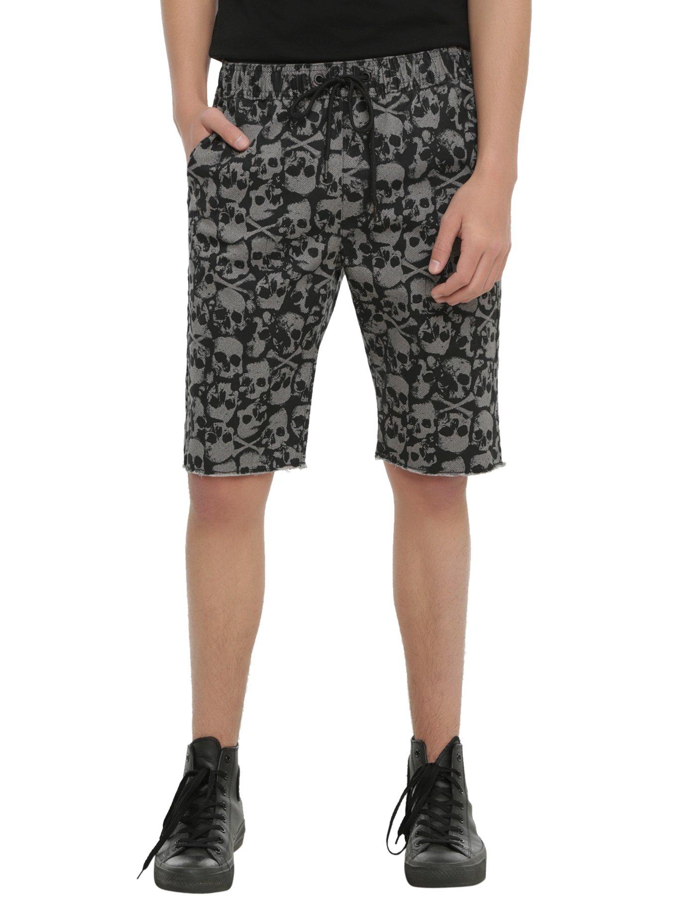 XXX RUDE Catacombs Chino Jogger Shorts, DARK GRAY, hi-res