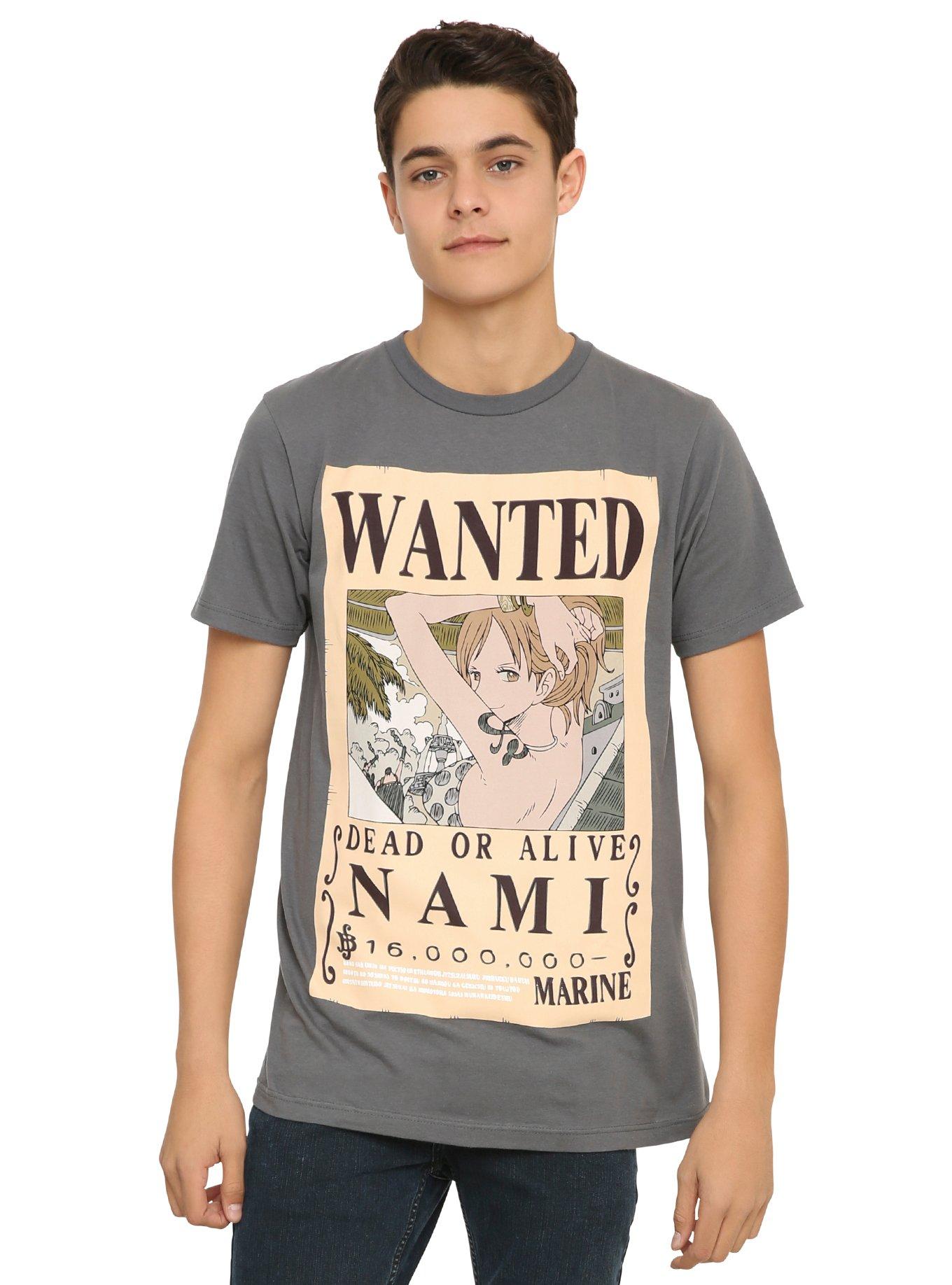 One Piece Nami Wanted Poster T-Shirt, , hi-res