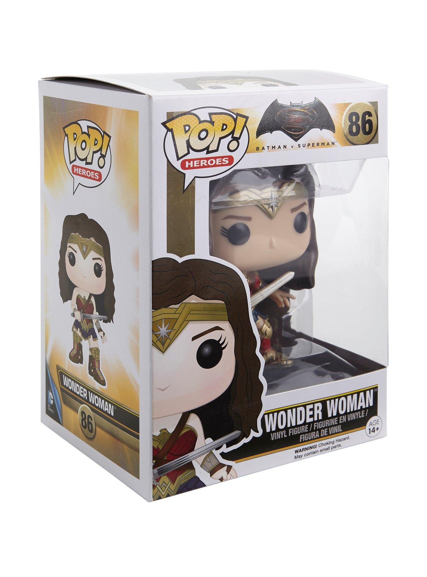 Funko DC Comics Batman V Superman: Dawn Of Justice Pop! Heroes Wonder Woman Vinyl Figure, , hi-res