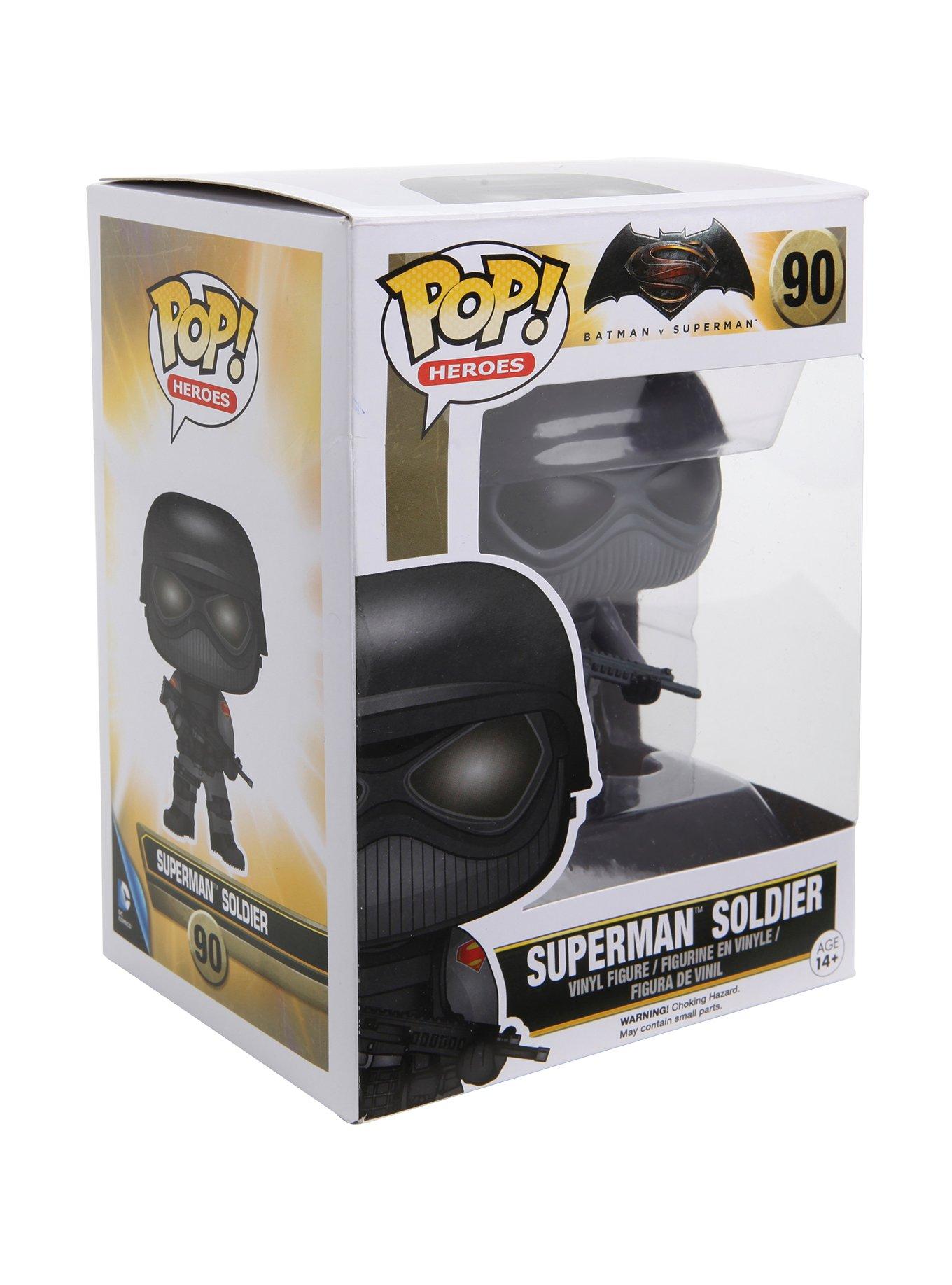 Funko DC Comics Batman V Superman: Dawn Of Justice Pop! Heroes Superman Soldier Vinyl Figure, , hi-res