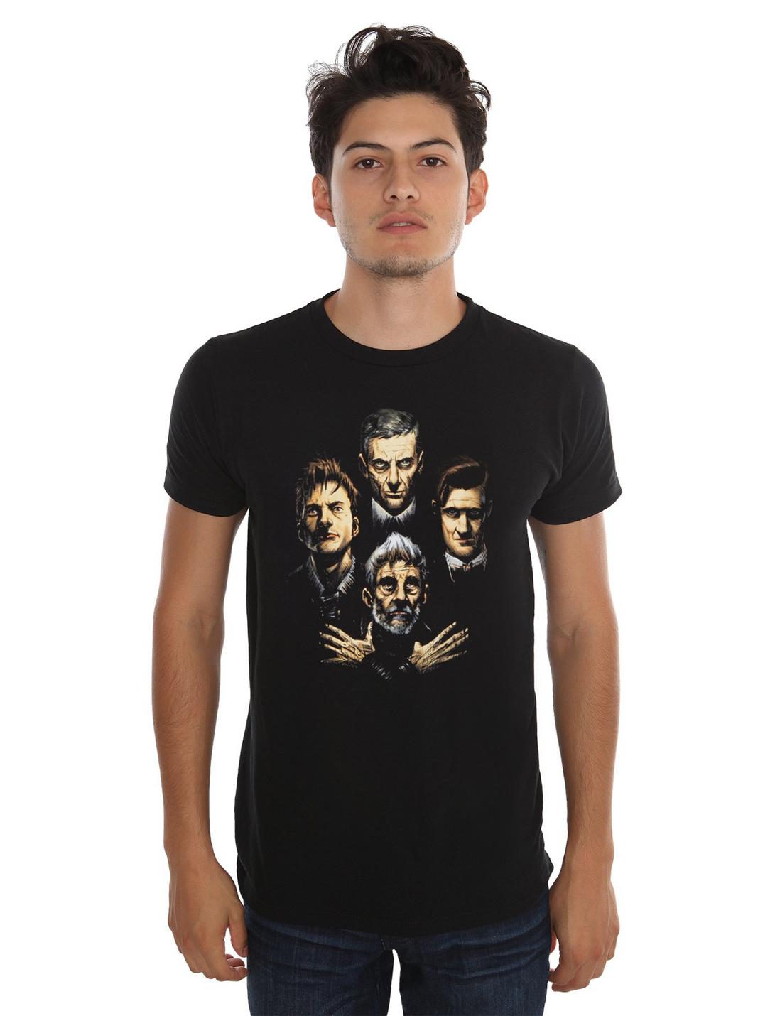 Doctor Who: Four Doctors #1 Variant Cover T-Shirt, BLACK, hi-res