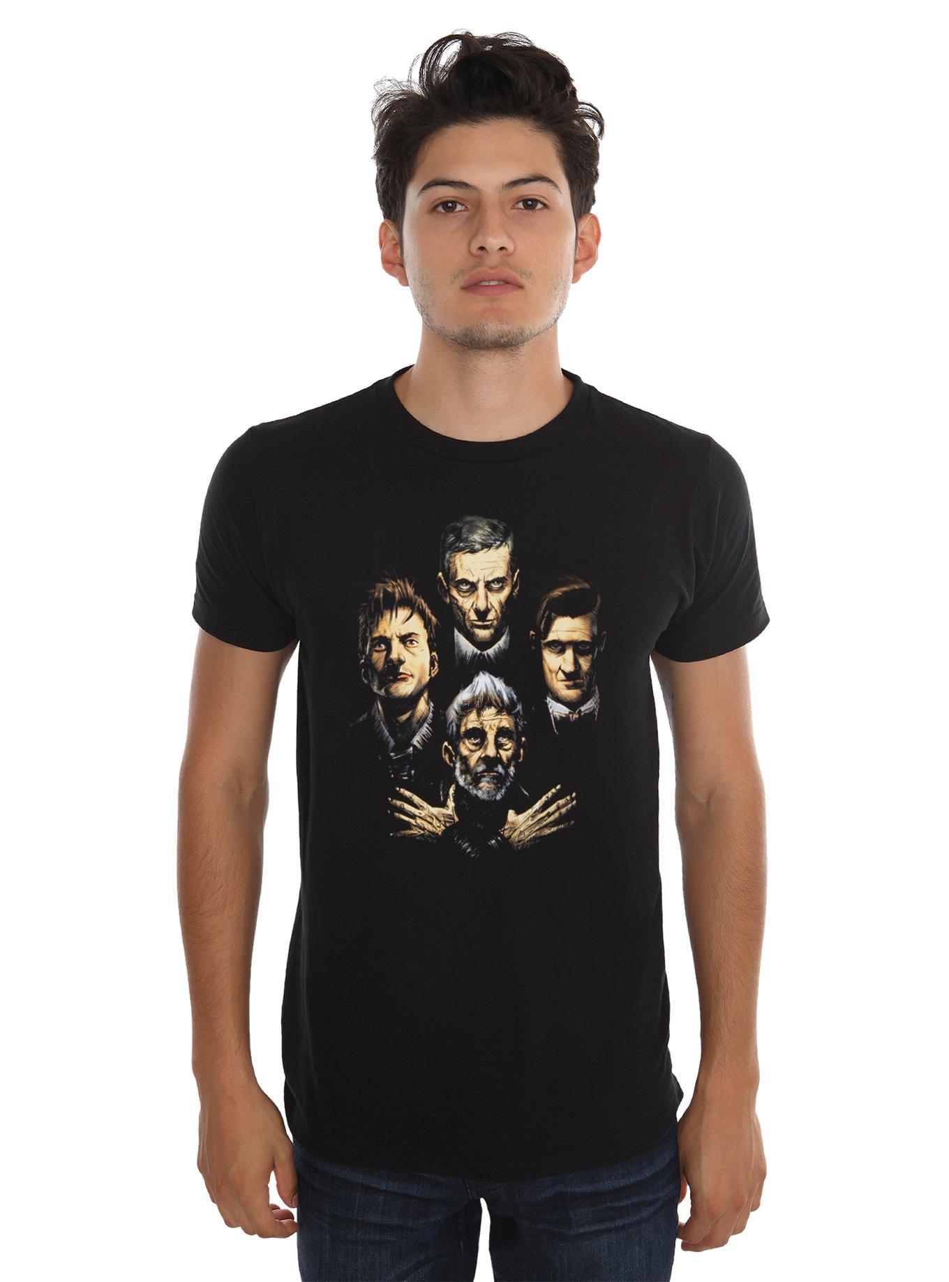 Doctor Who: Four Doctors #1 Variant Cover T-Shirt, BLACK, hi-res