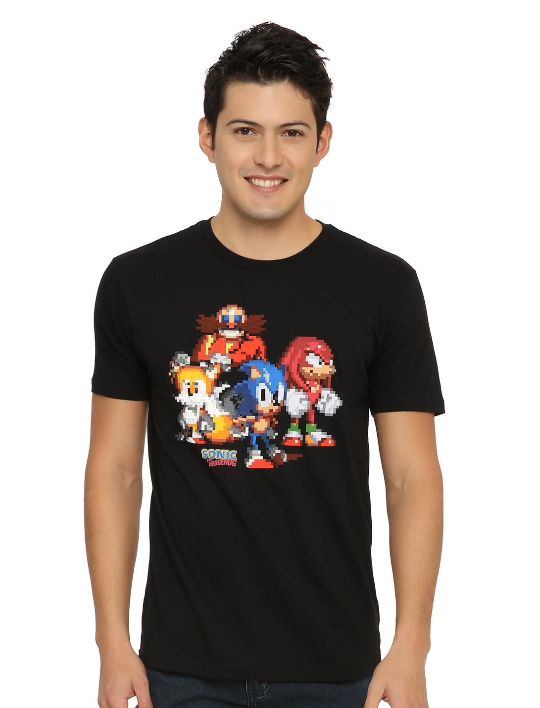 Sonic The Hedgehog Pixelated Characters T-Shirt, , hi-res