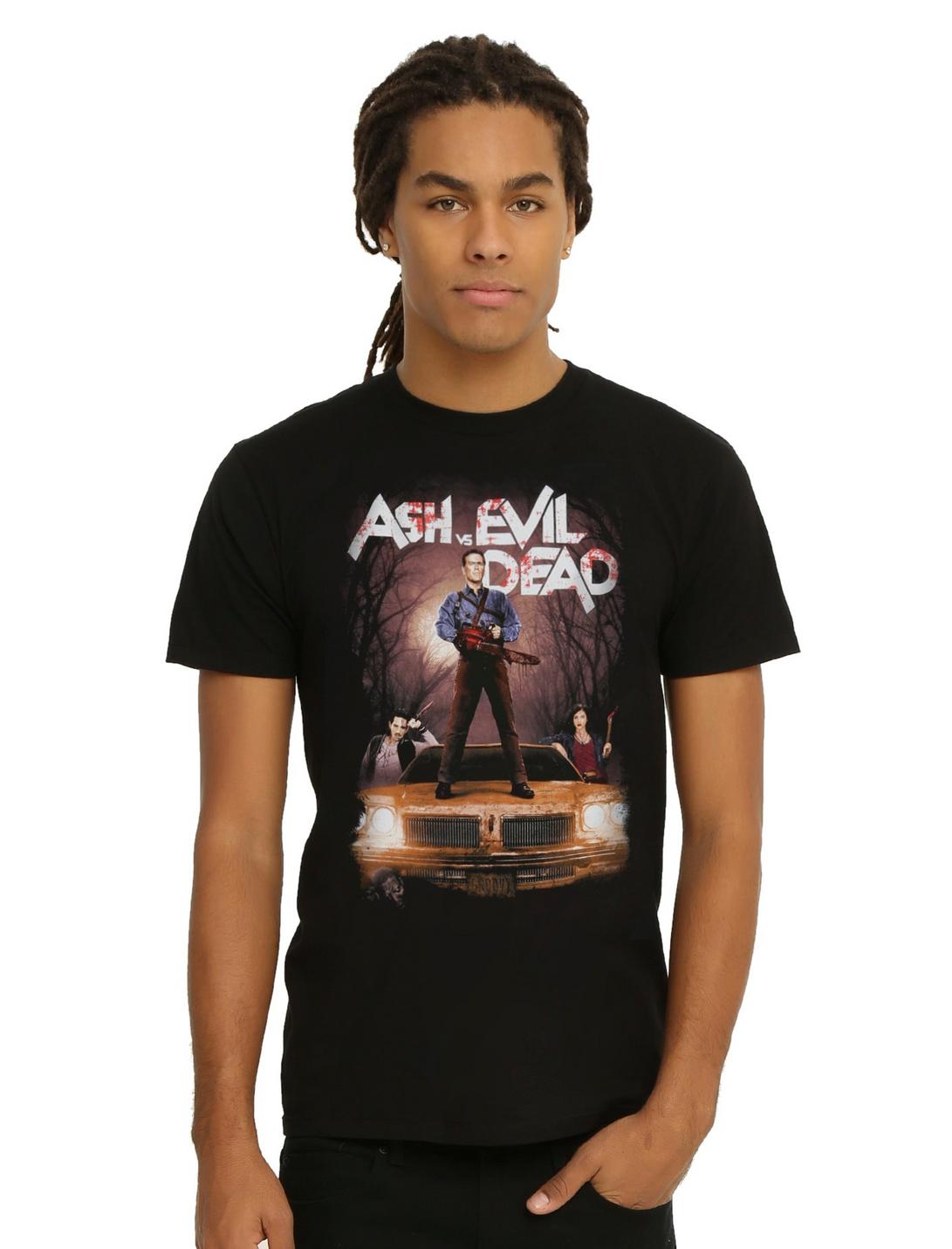 Ash Vs Evil Dead Poster T-Shirt, BLACK, hi-res