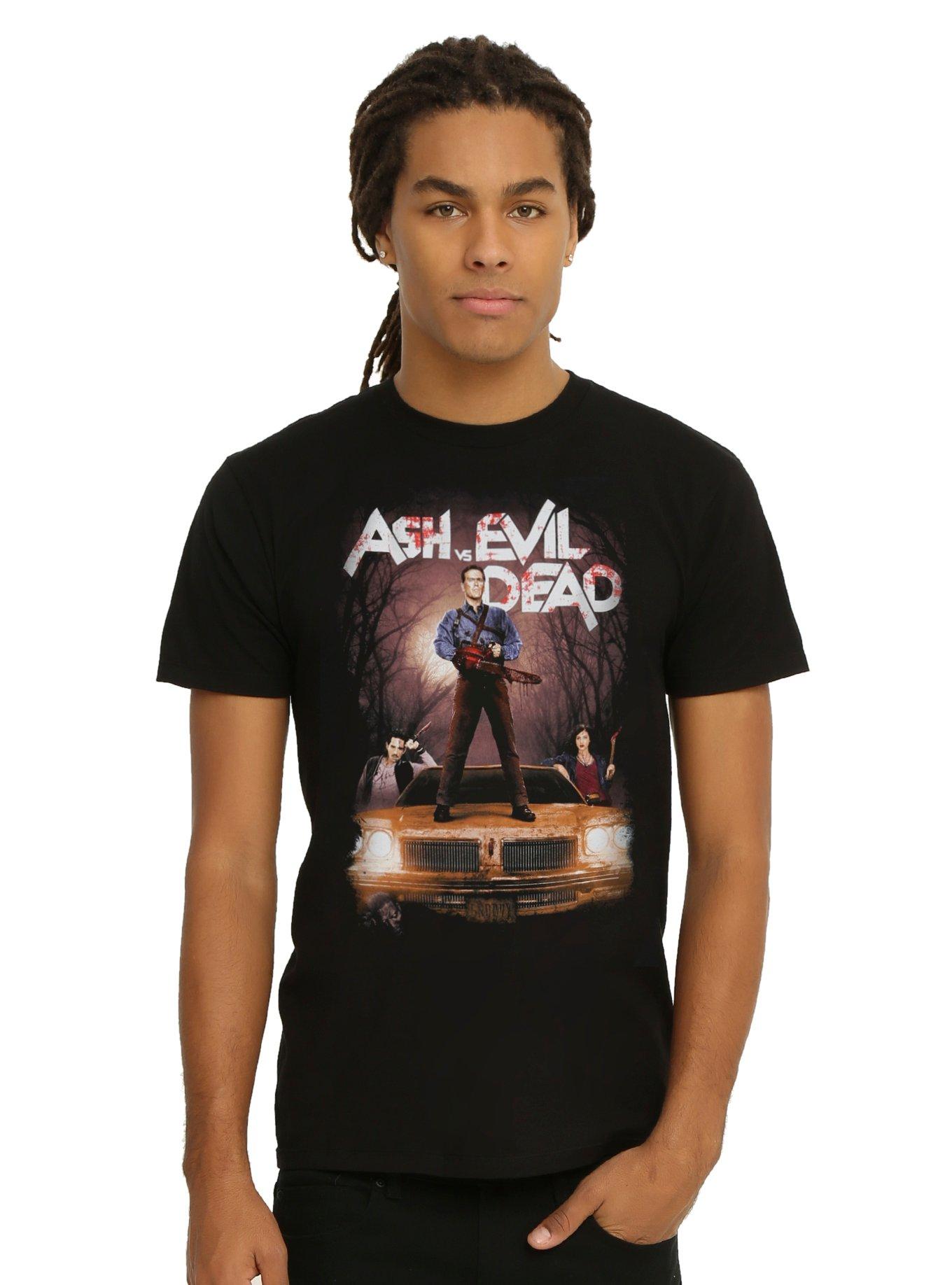 Ash Vs Evil Dead Poster T-Shirt, BLACK, hi-res