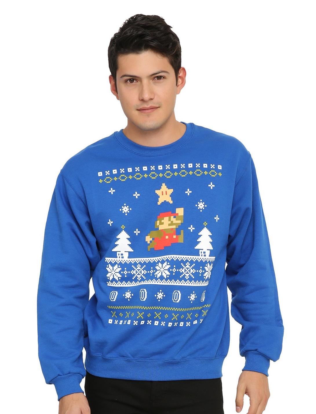 Super Mario Bros. Mario Holiday Sweater Sweatshirt, , hi-res