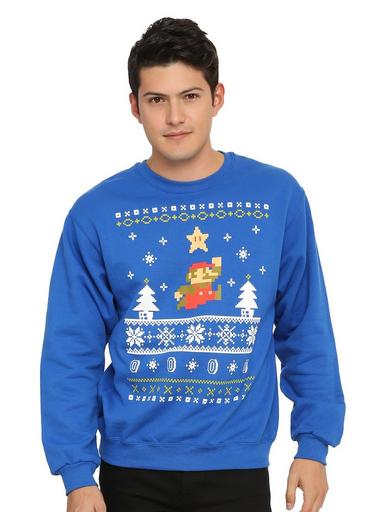 Mario xmas sweater hot sale