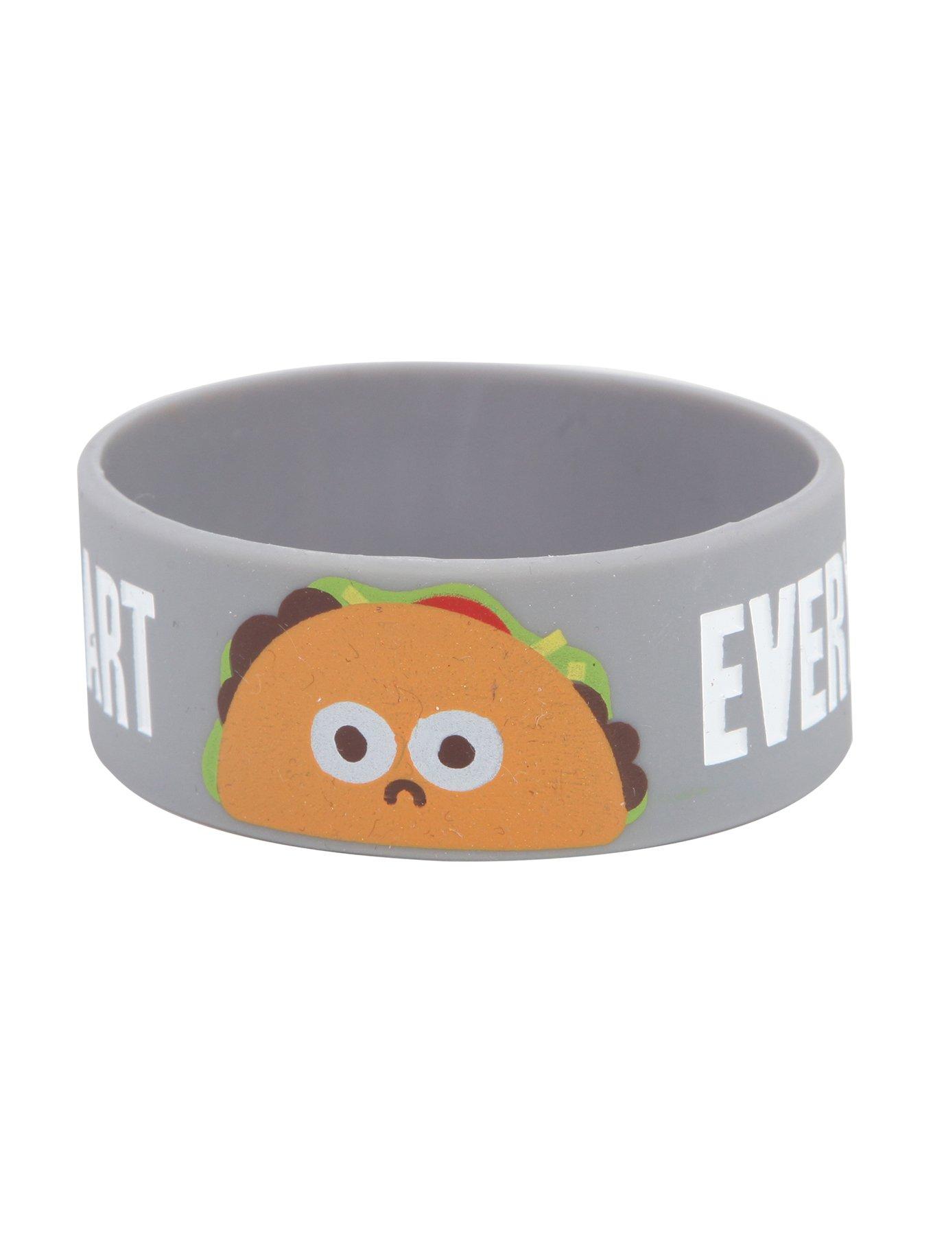 Every Now And Then I Fall Apart Rubber Bracelet, , hi-res