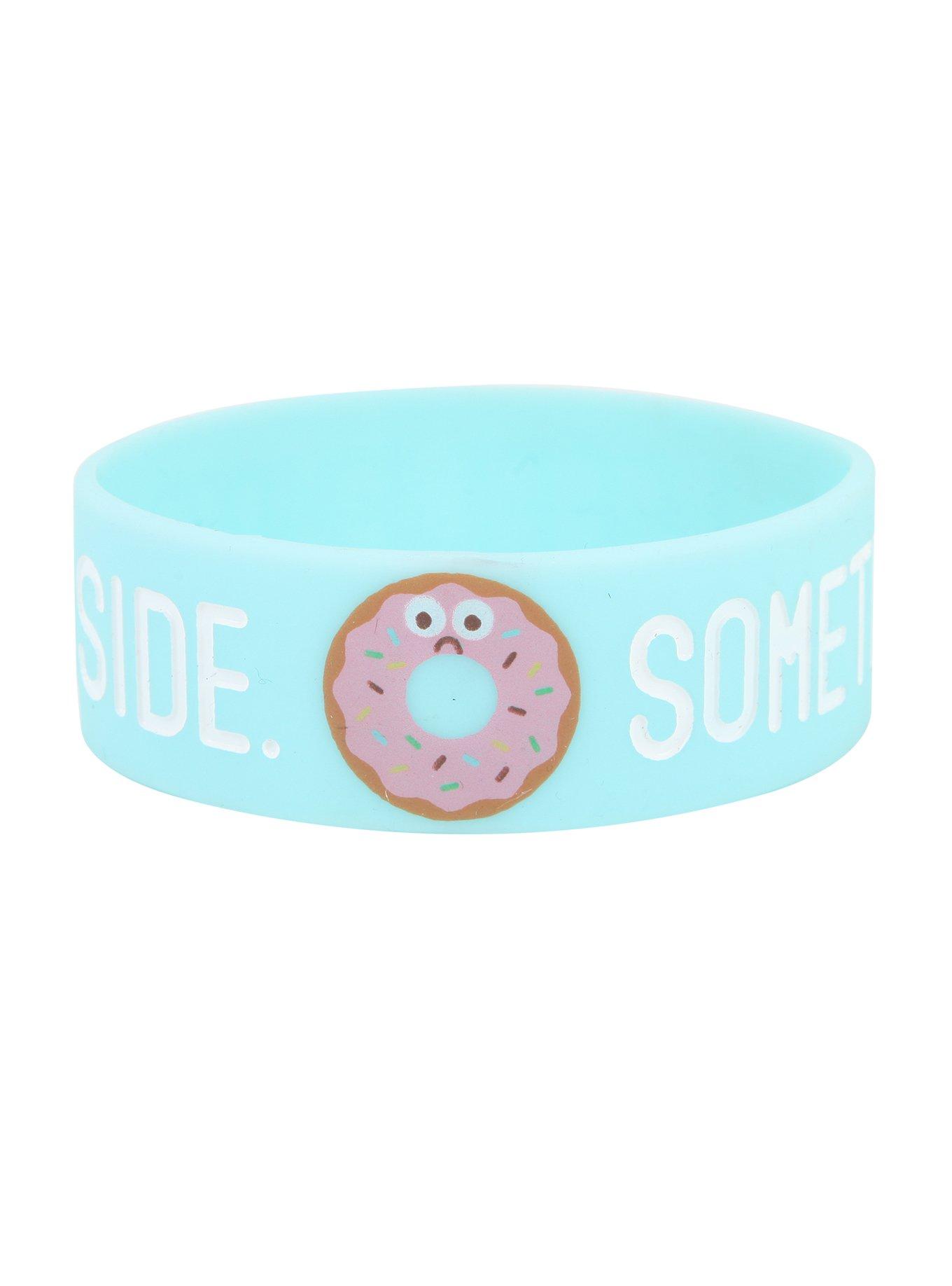 Sometimes I Feel Empty Inside Rubber Bracelet, , hi-res