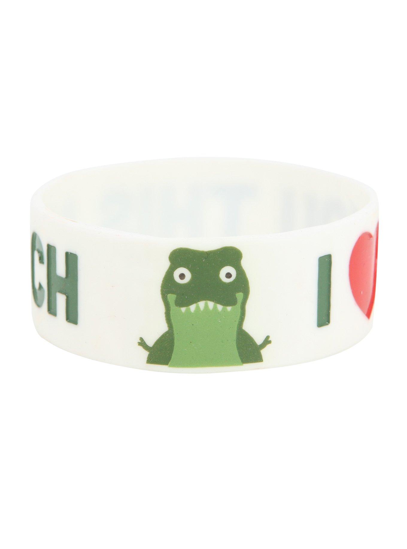 I Heart You This Much Rubber Bracelet, , hi-res