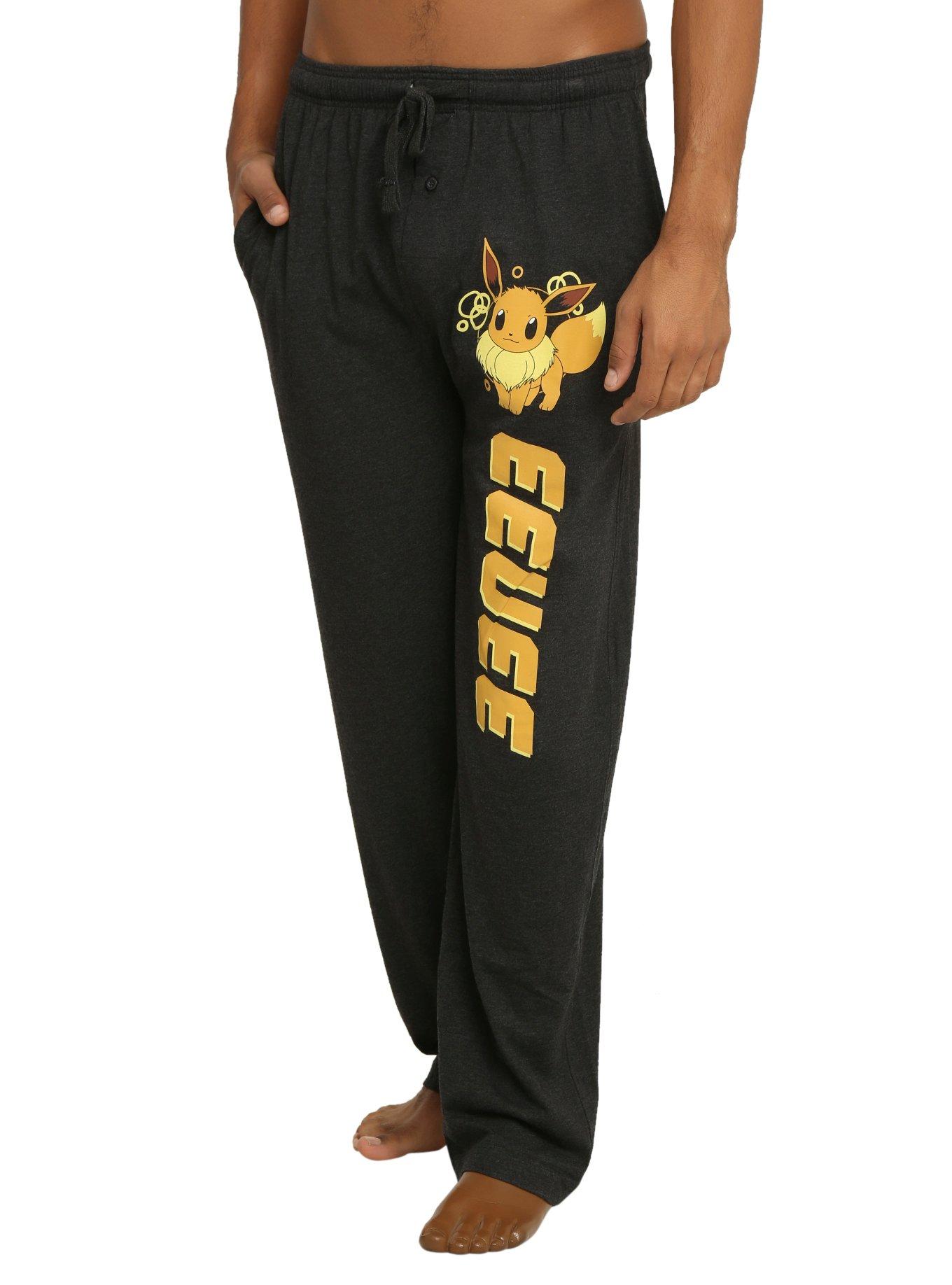 Pokemon Eevee Guys Pajama Pants, BLACK, hi-res