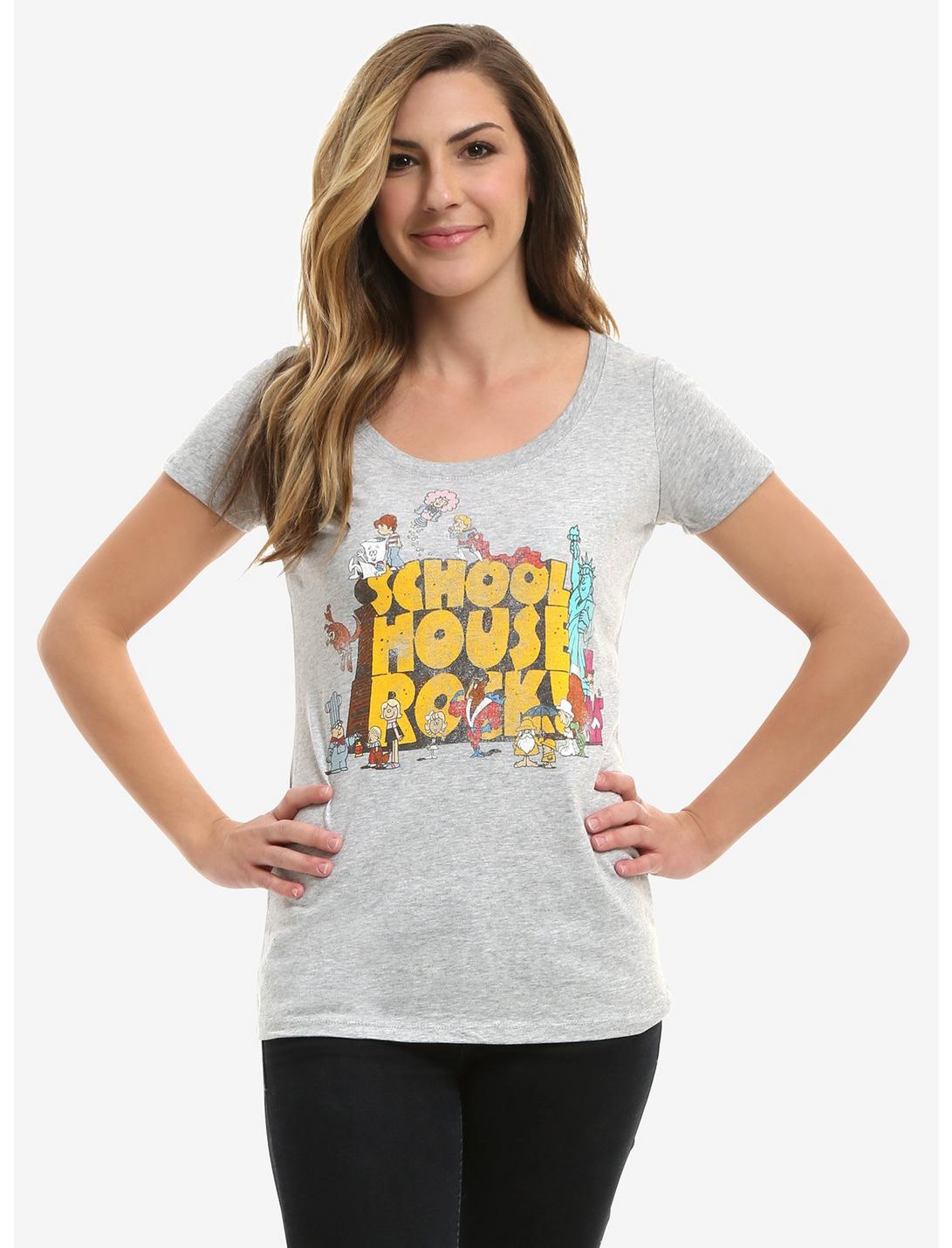 Schoolhouse Rock Womens T-Shirt, GREY, hi-res